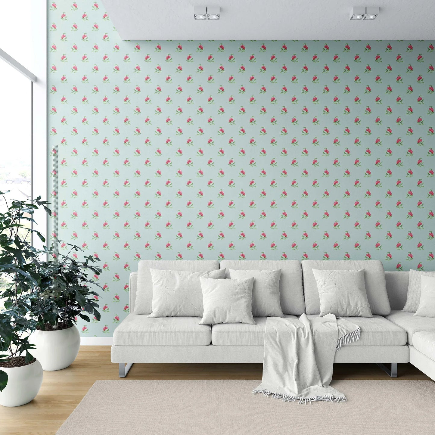 Gulabgarh Wallpaper - Sage Bloom