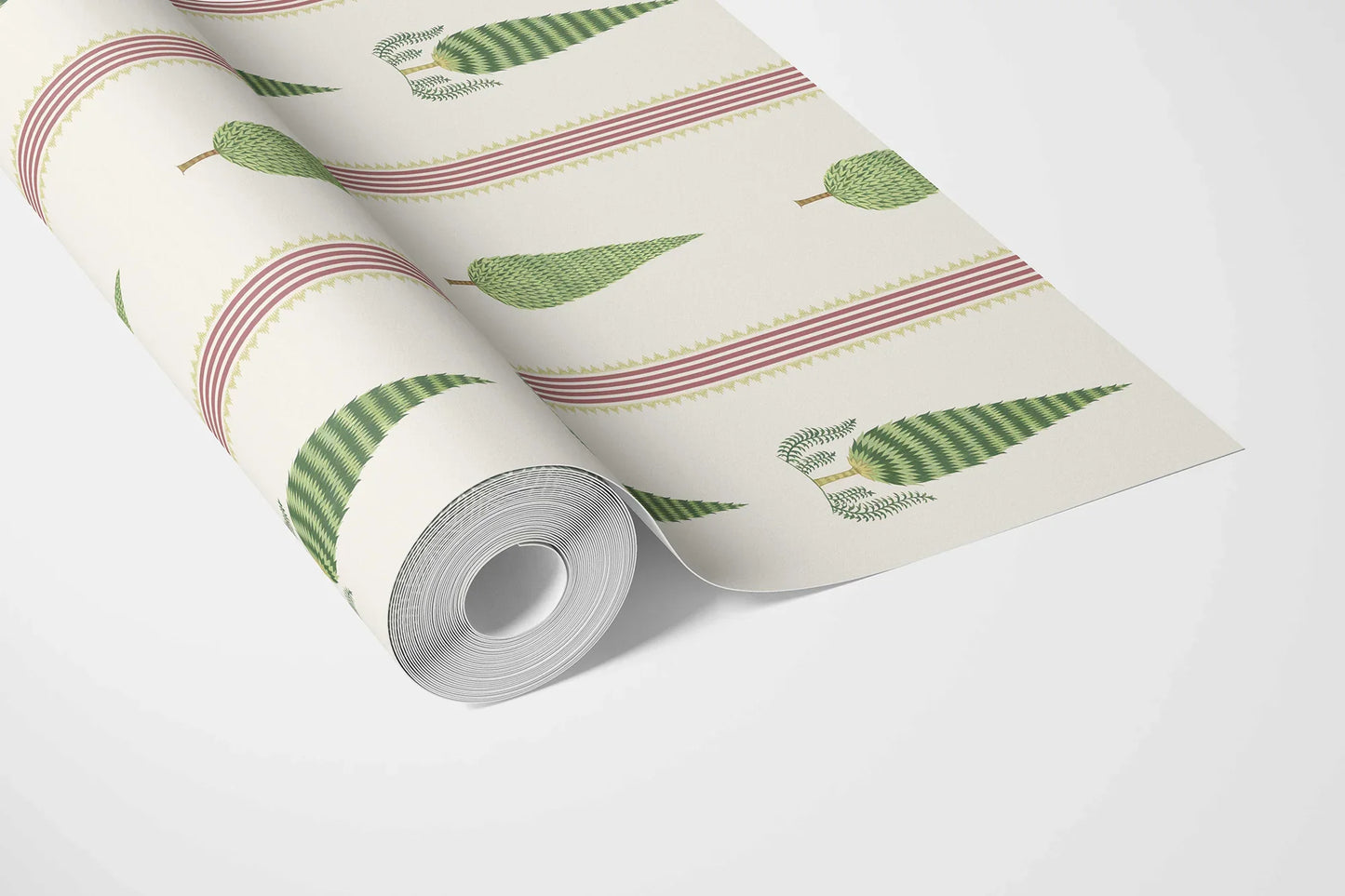 Deodar Wallpaper - Maroon Border