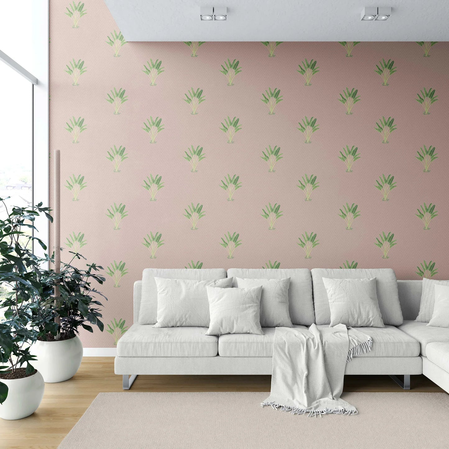 Taalpatra Wallpaper - Blush Sand