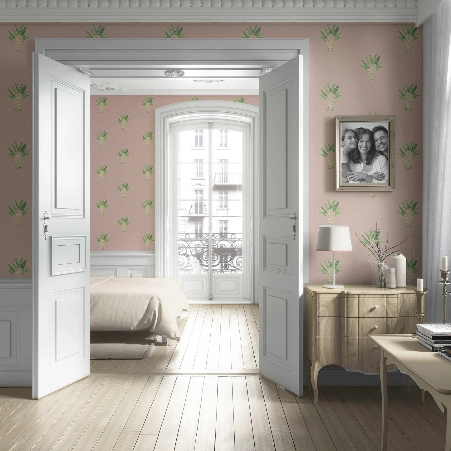 Taalpatra Wallpaper - Blush Sand