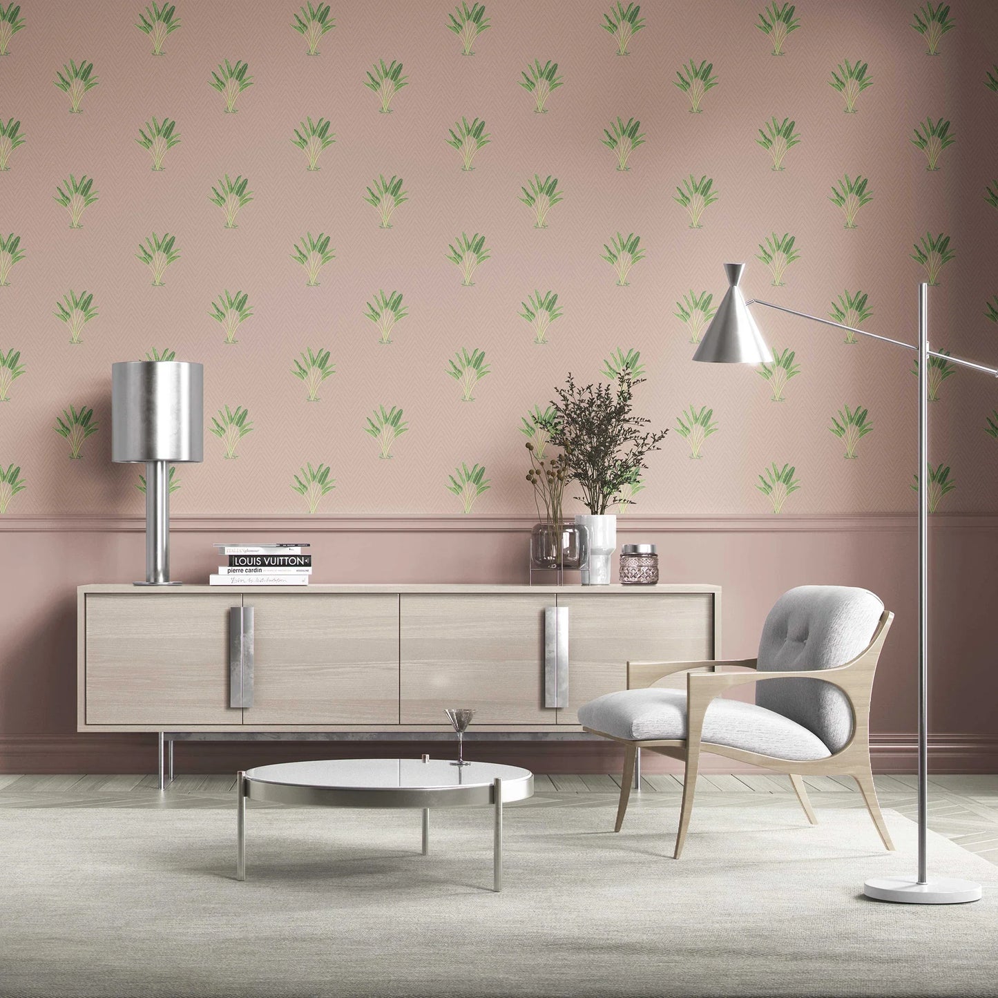 Taalpatra Wallpaper - Blush Sand