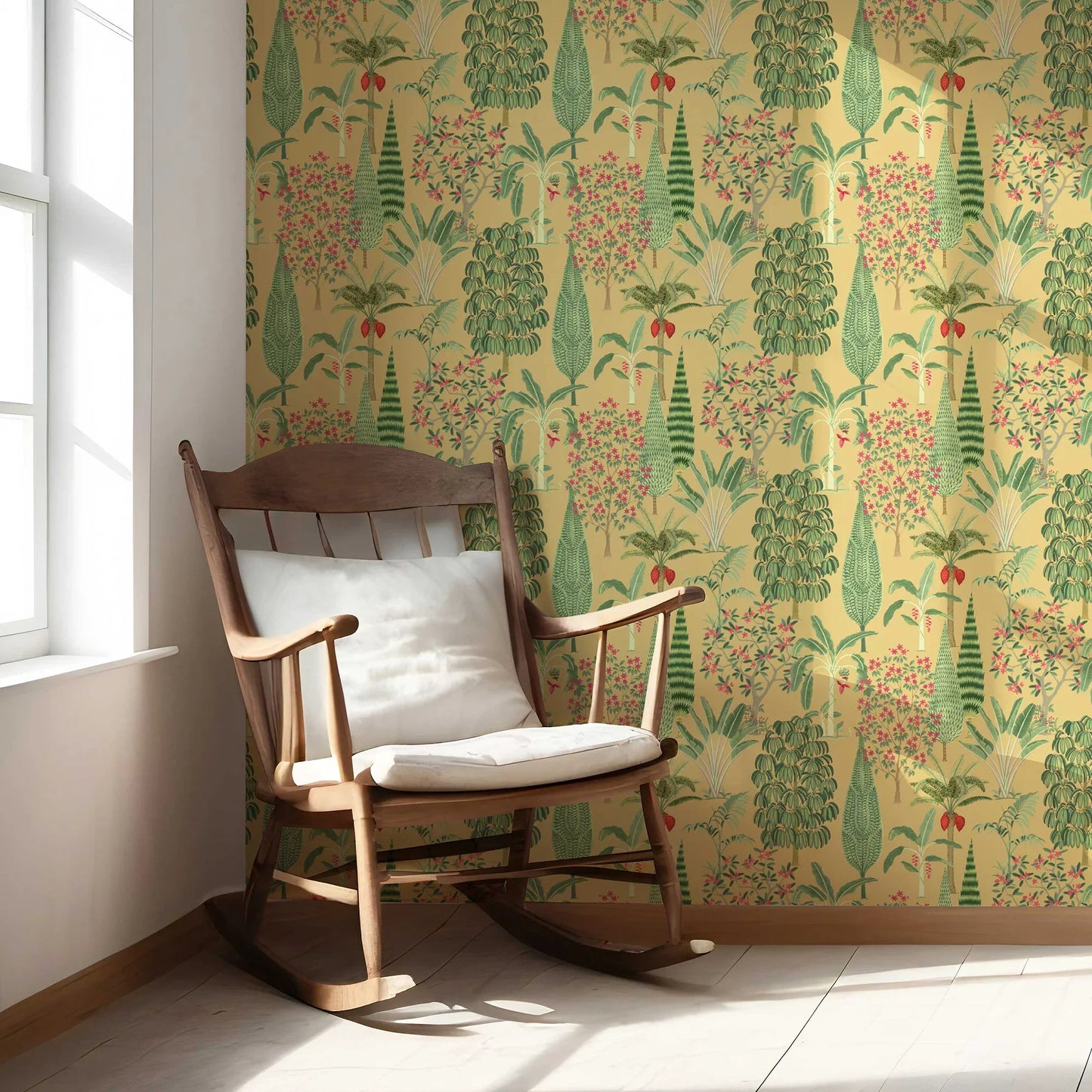 Vrindavan Wallpaper - Golden Canopy