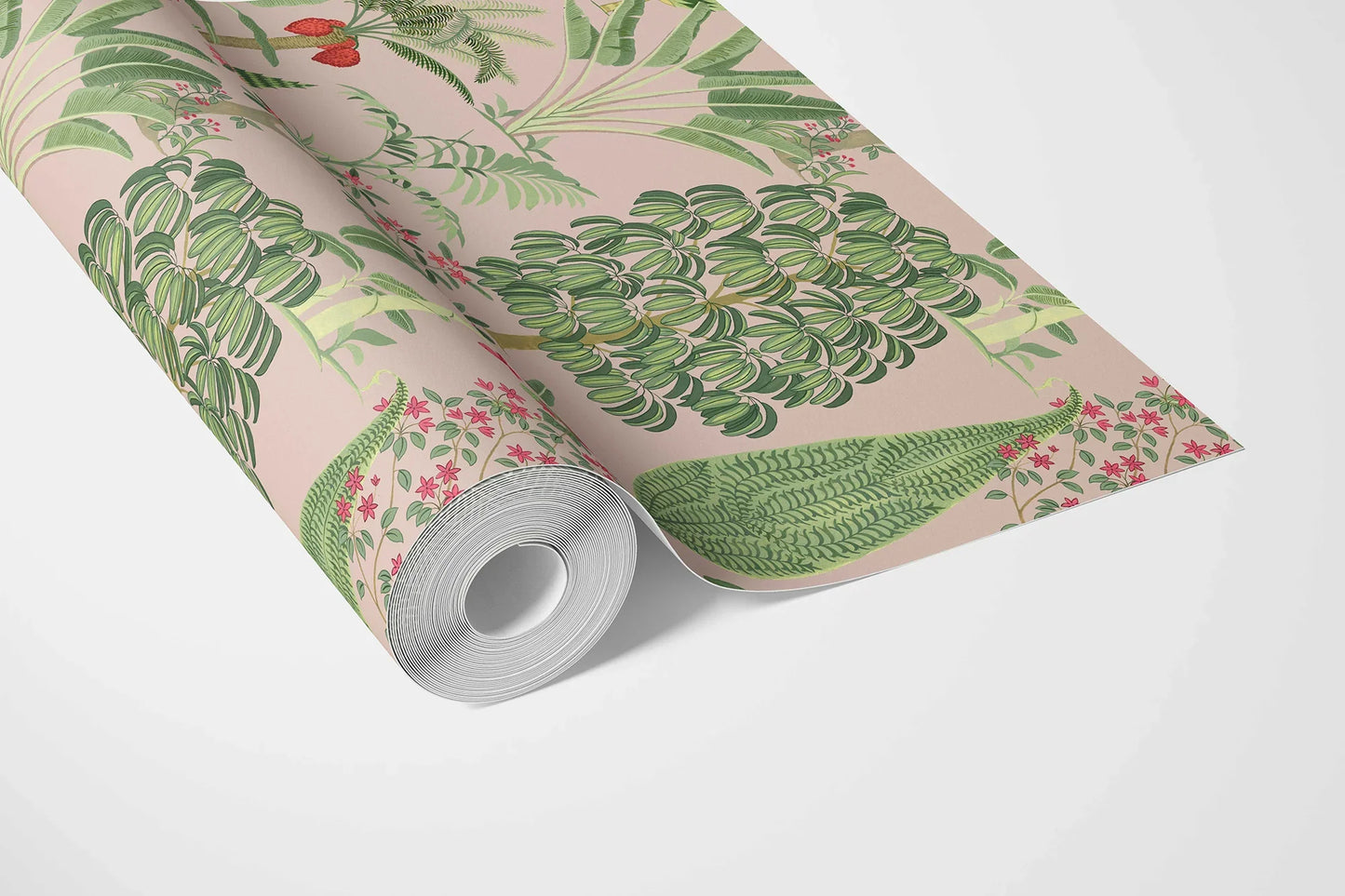 Vrindavan Wallpaper - Rose Blush
