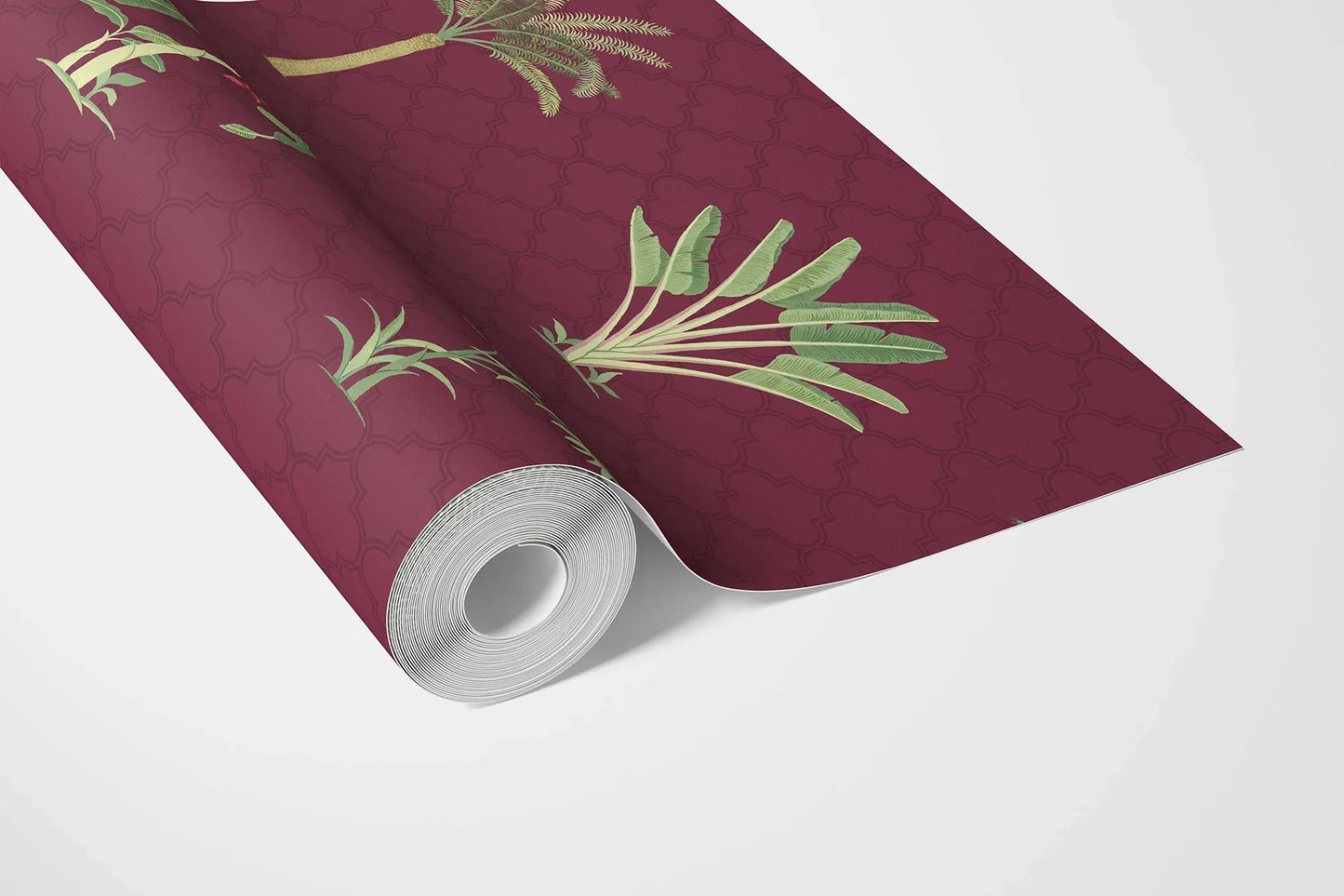 Vatika Wallpaper - Maroon Orchard