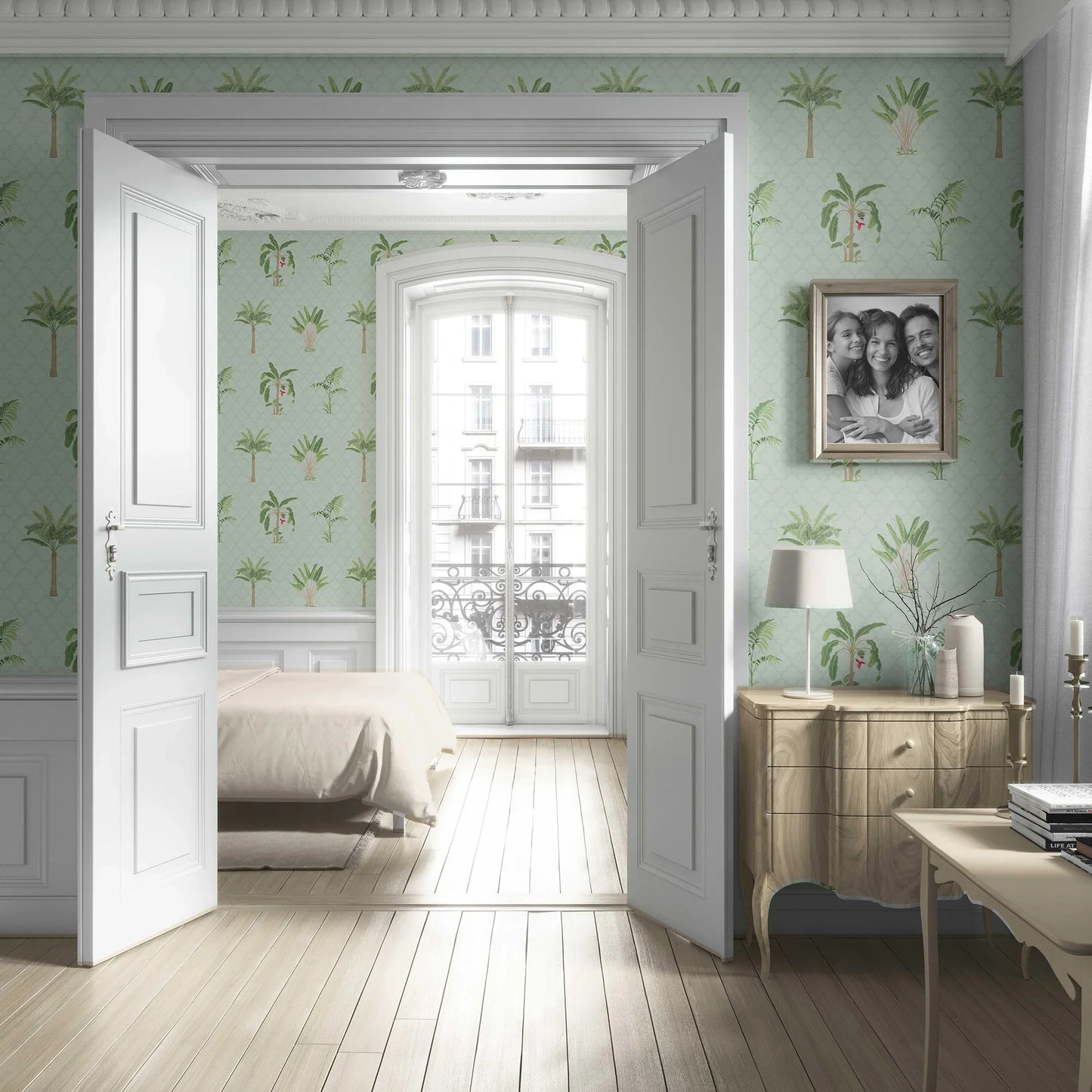 Vatika Wallpaper - Mint Oasis