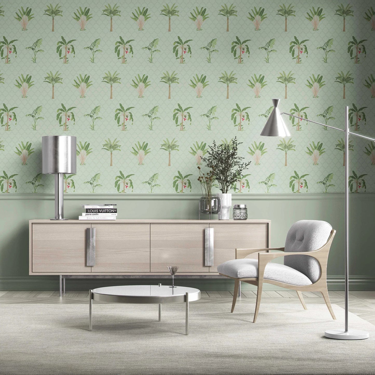 Vatika Wallpaper - Mint Oasis