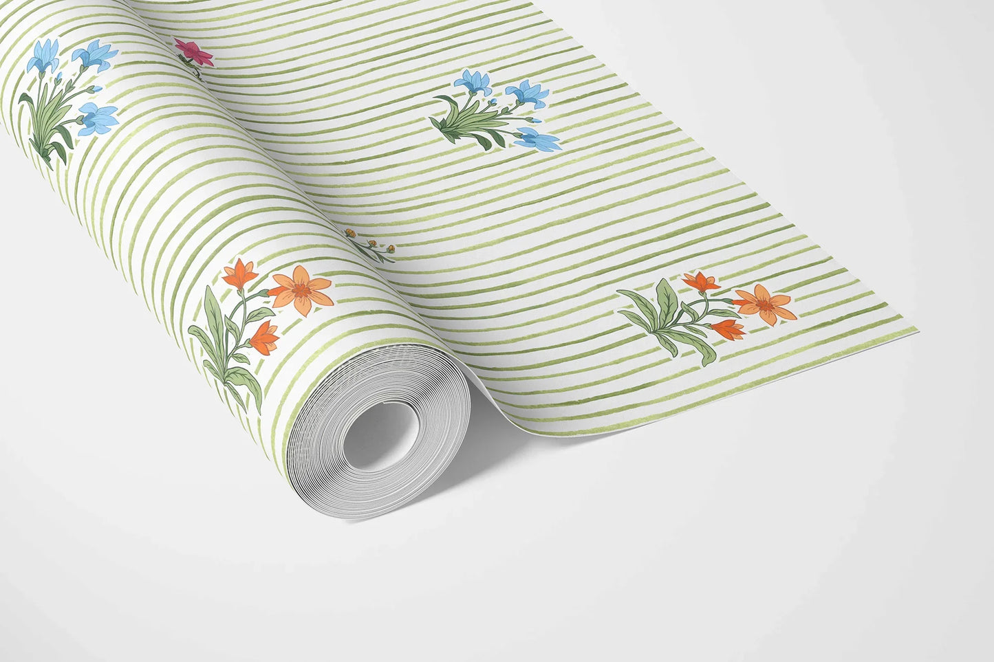 Phoolrekha Wallpaper - Meadow Stripe