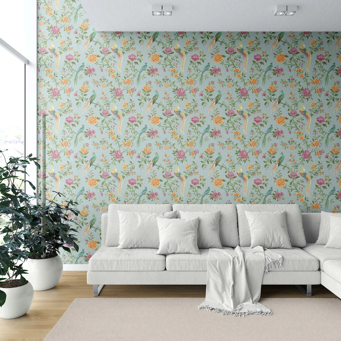 Mayur Baag Wallpaper - Teal Sky