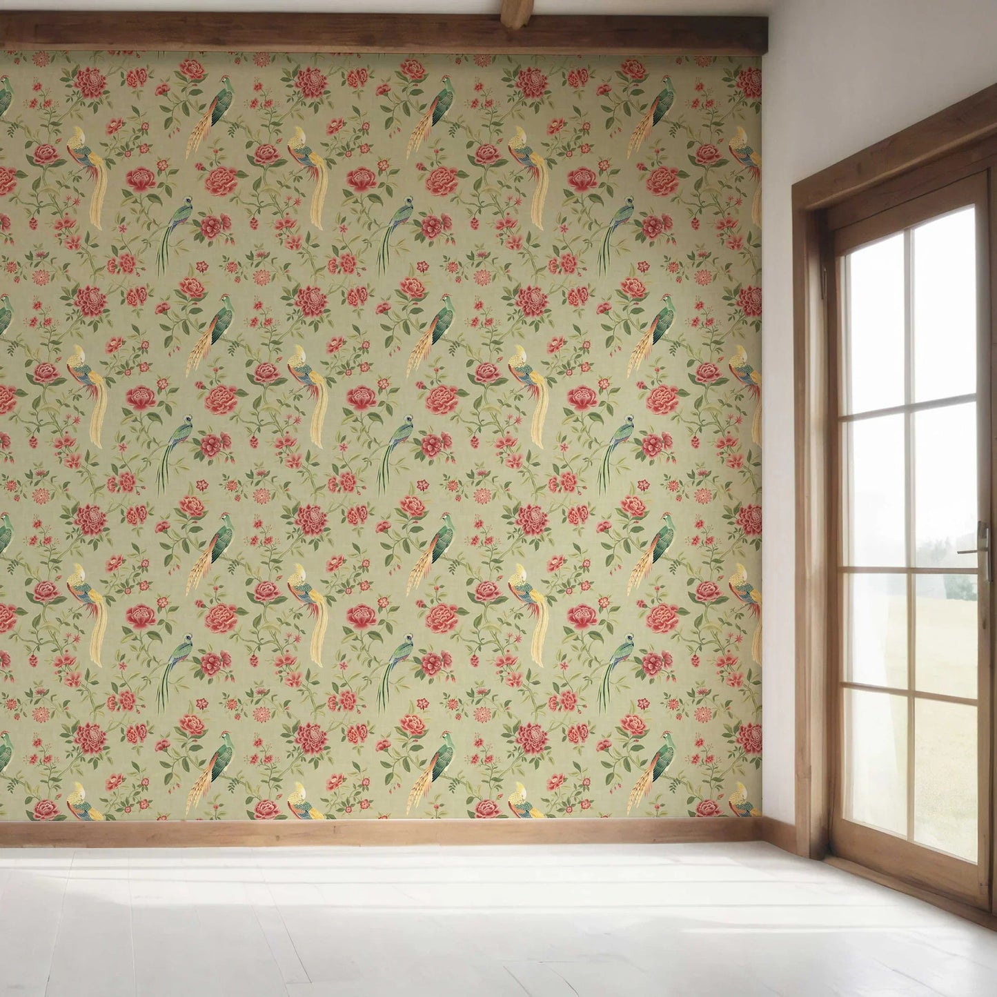 Mayur Baag Wallpaper - Olive Rose