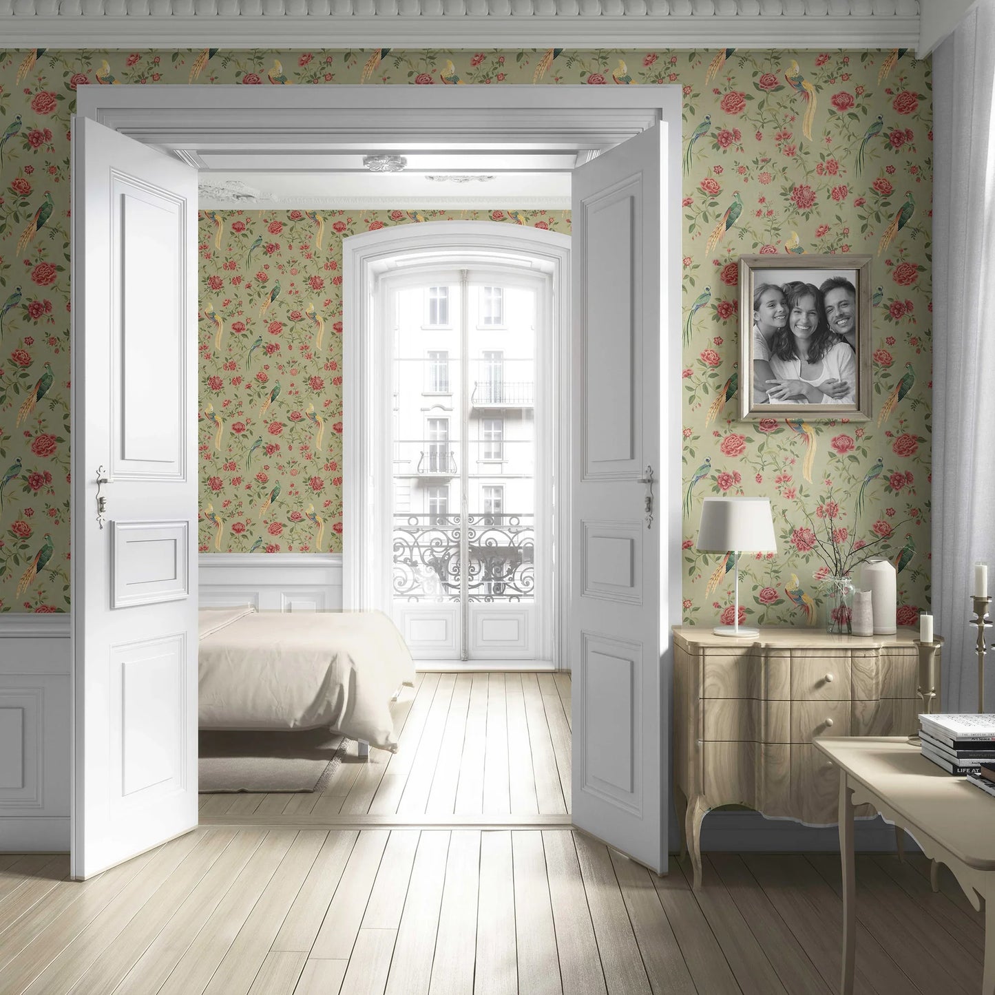Mayur Baag Wallpaper - Olive Rose
