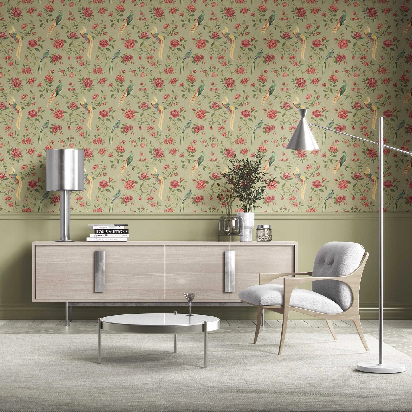 Mayur Baag Wallpaper - Olive Rose