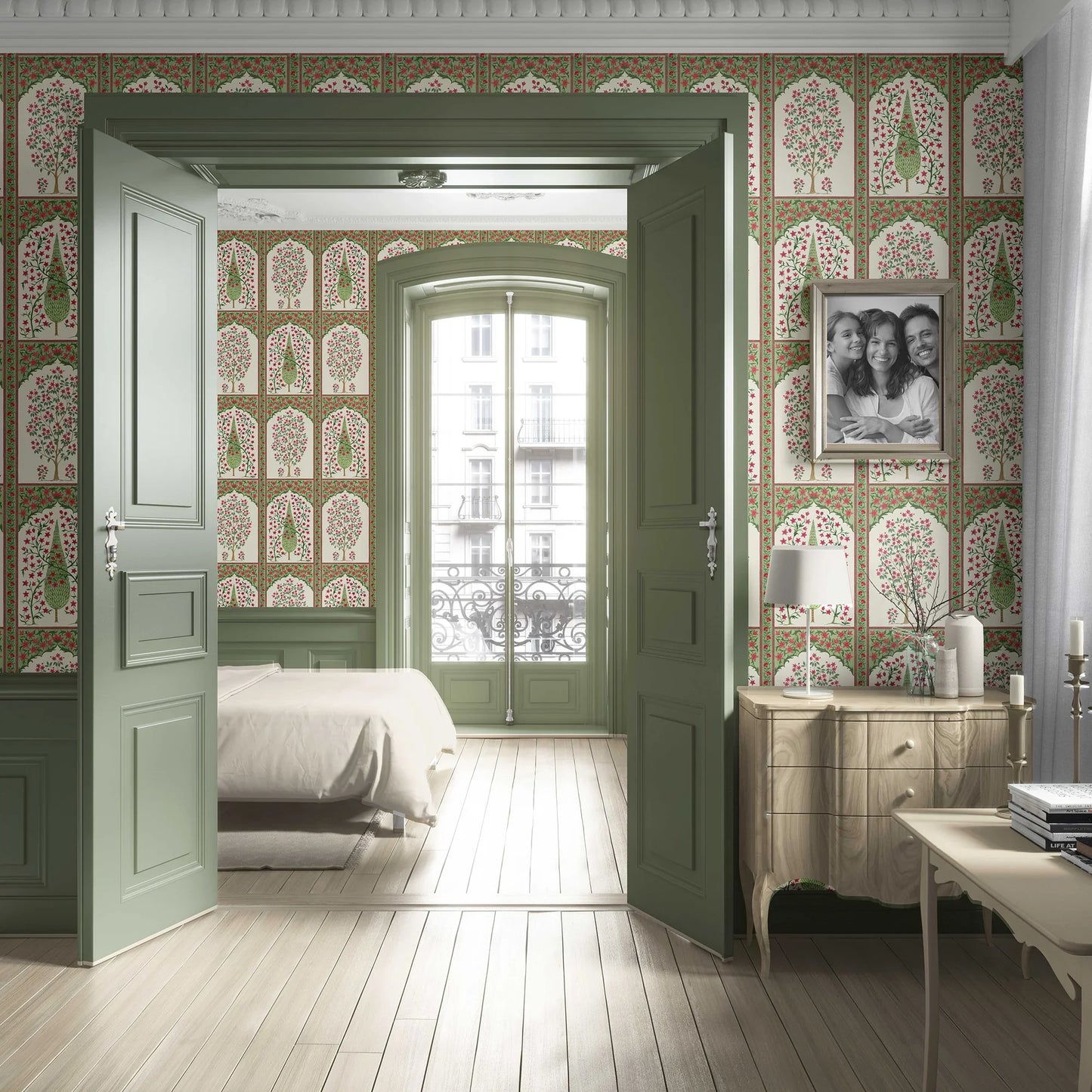 Gulzaar Mahal Wallpaper - Cypress Blossom