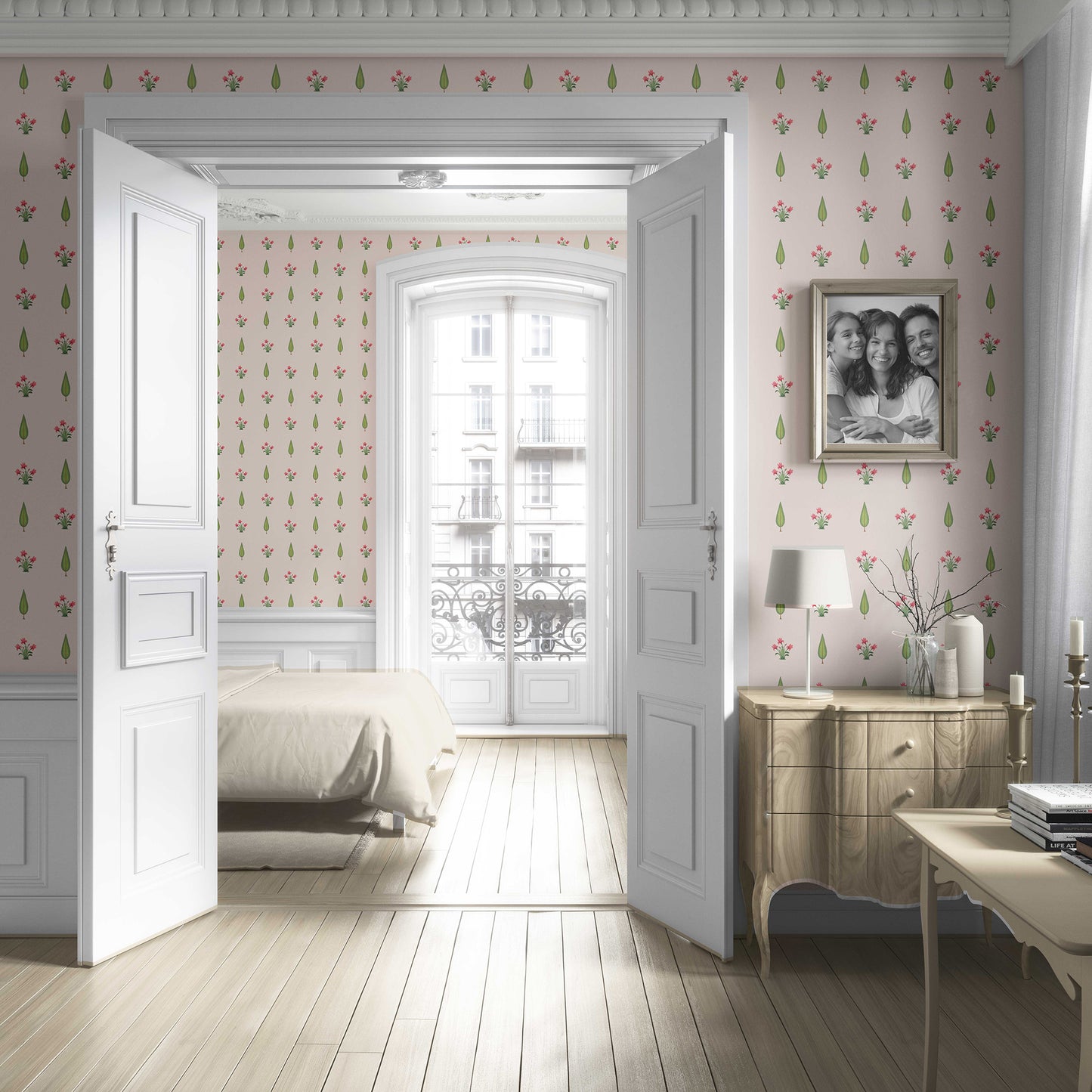 Gulshan Wallpaper - Blush Bloom