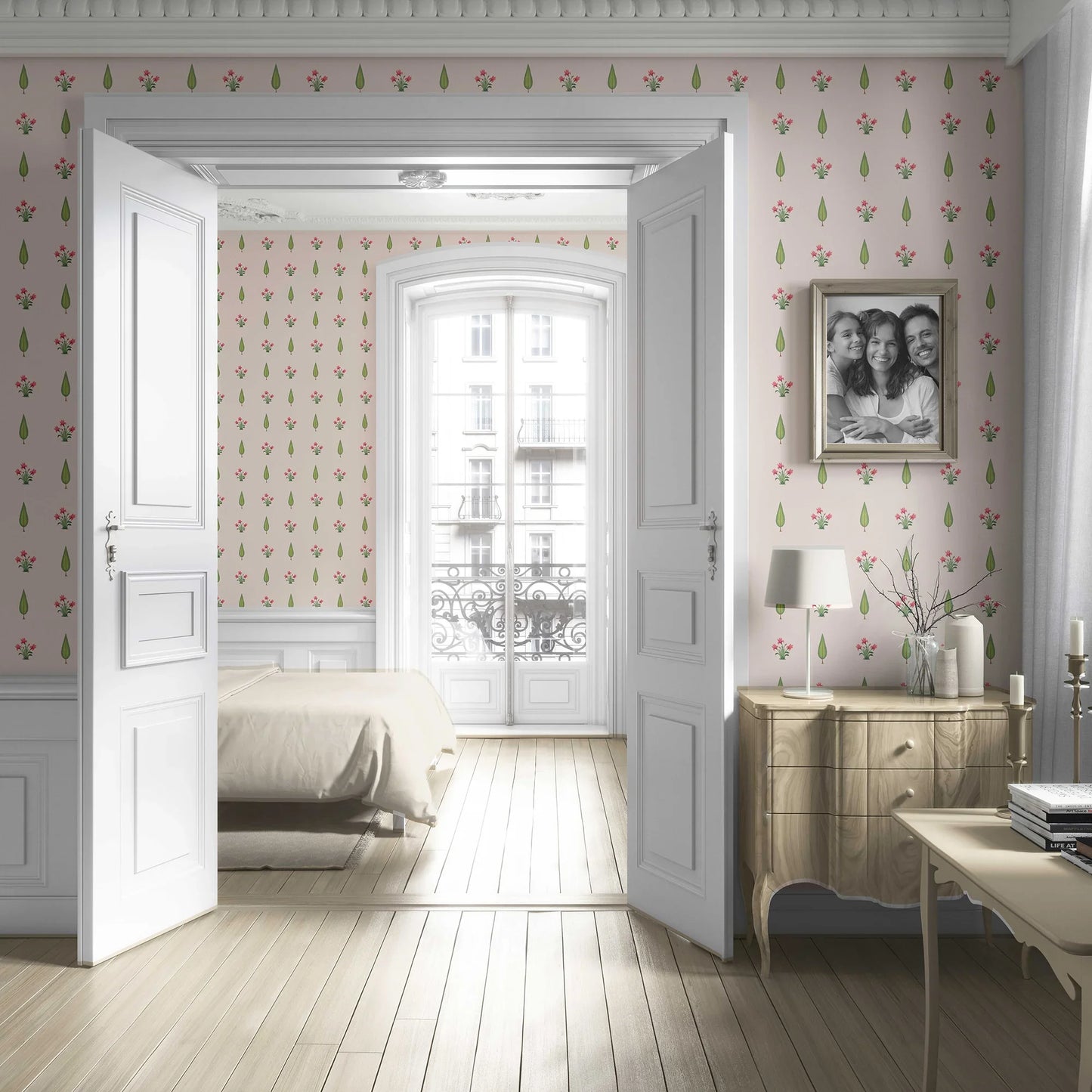 Gulshan Wallpaper - Blush Bloom