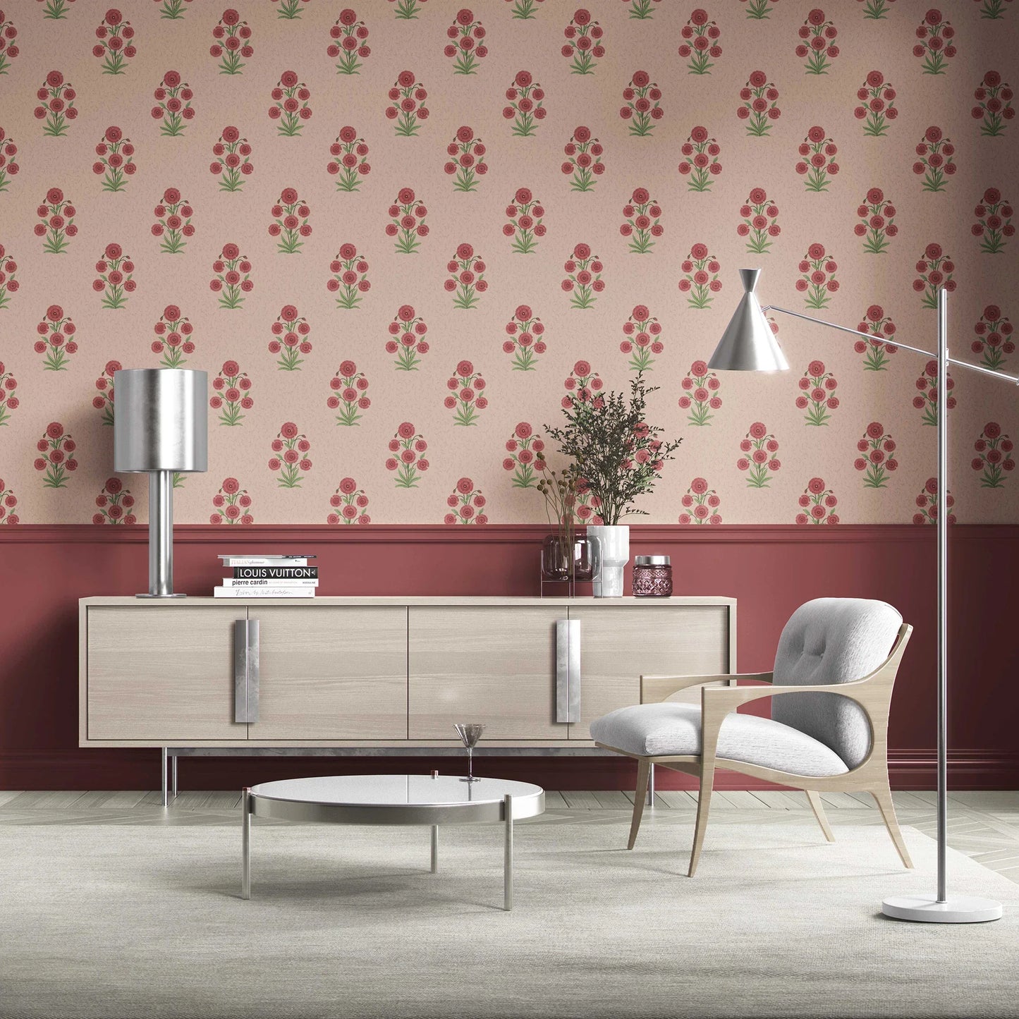 Gulraaz Wallpaper - Blush Bloom
