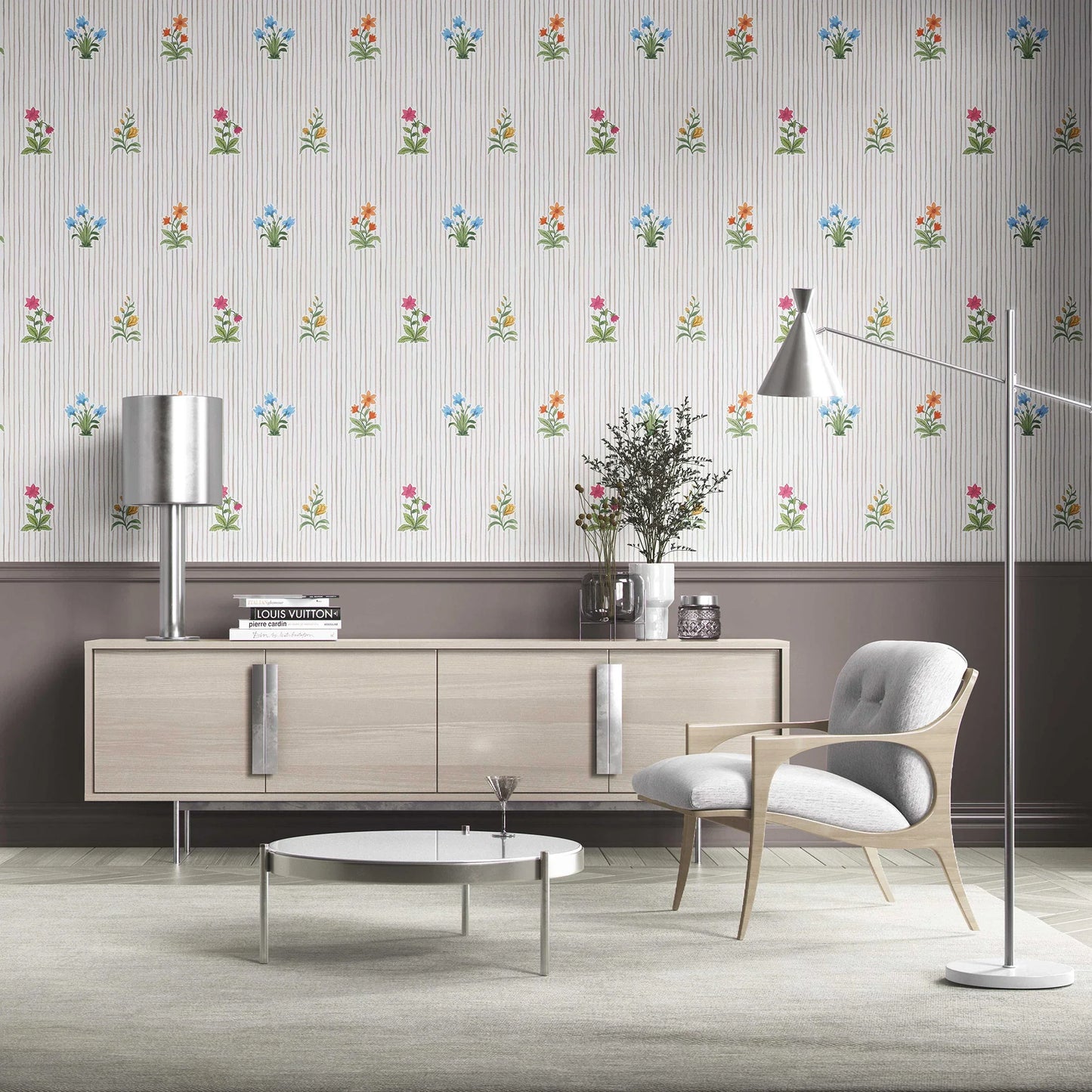 Phoolrekha Wallpaper - Sand Stripe