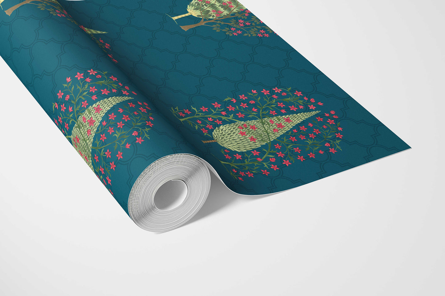 Khusro Bagh Wallpaper - Peacock Teal