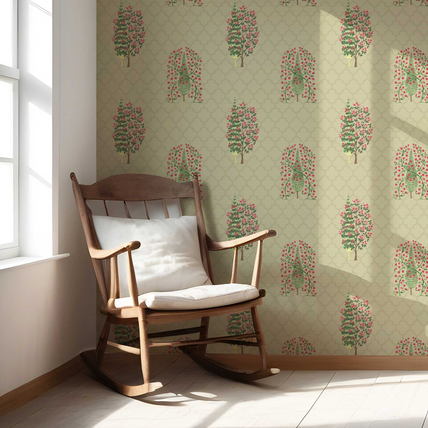 Khusro Bagh Wallpaper - Olive Mist