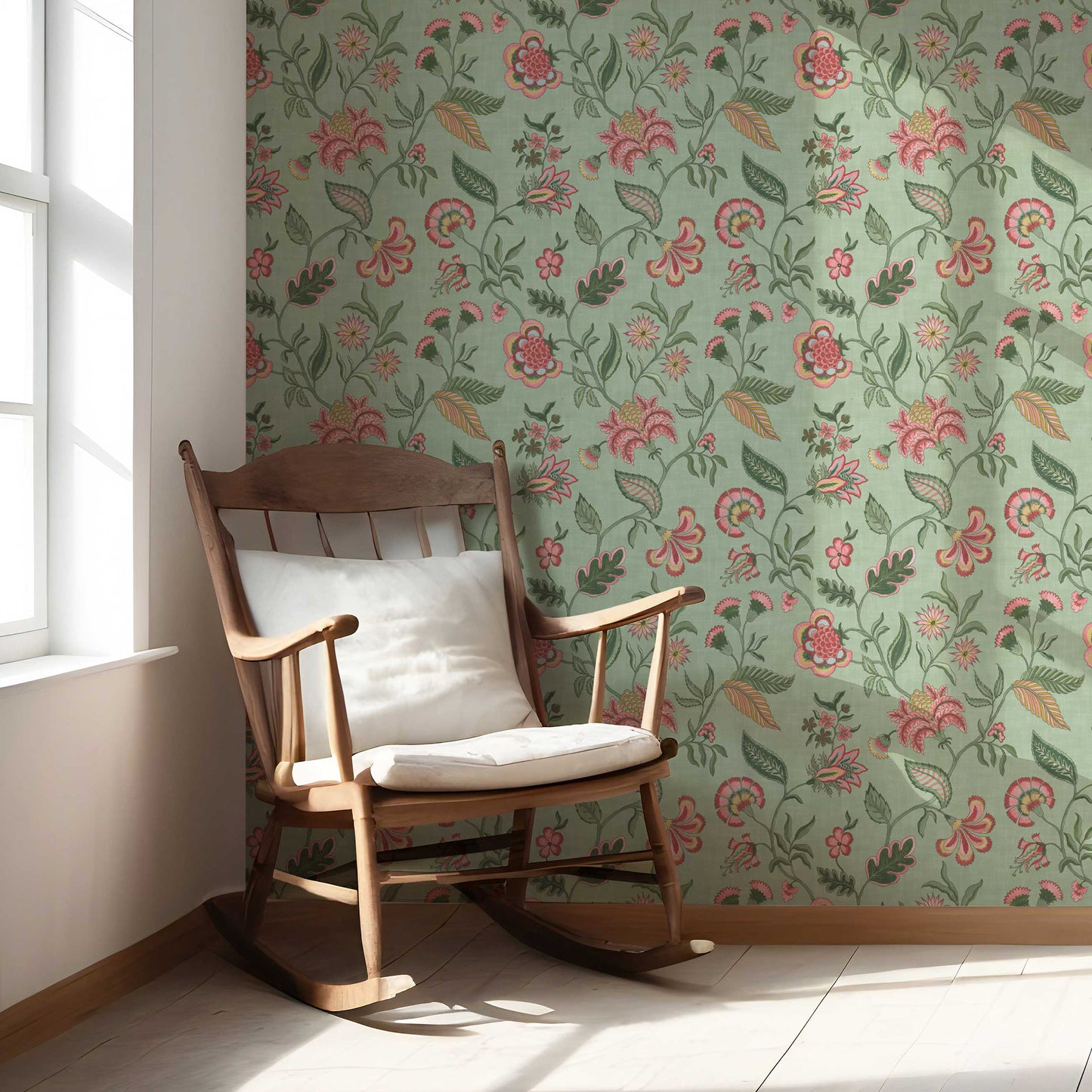 Firdaus Wallpaper - Sage Bloom