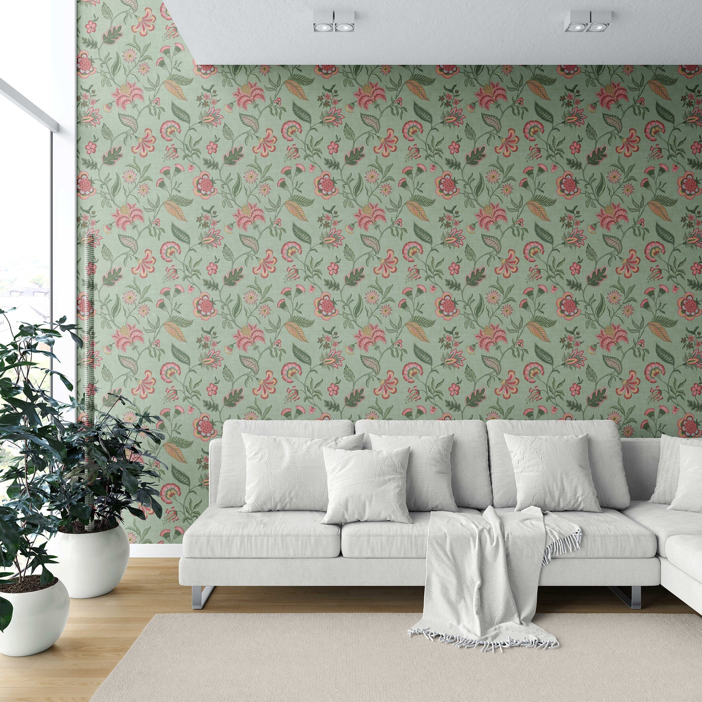 Firdaus Wallpaper - Sage Bloom