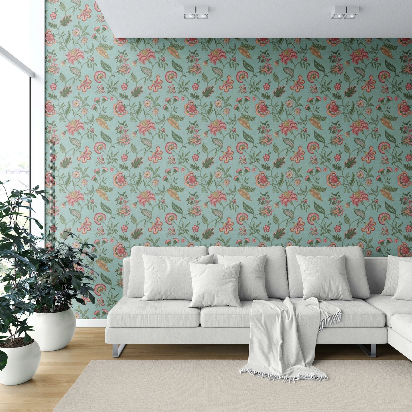 Firdaus Wallpaper - Aqua Bloom