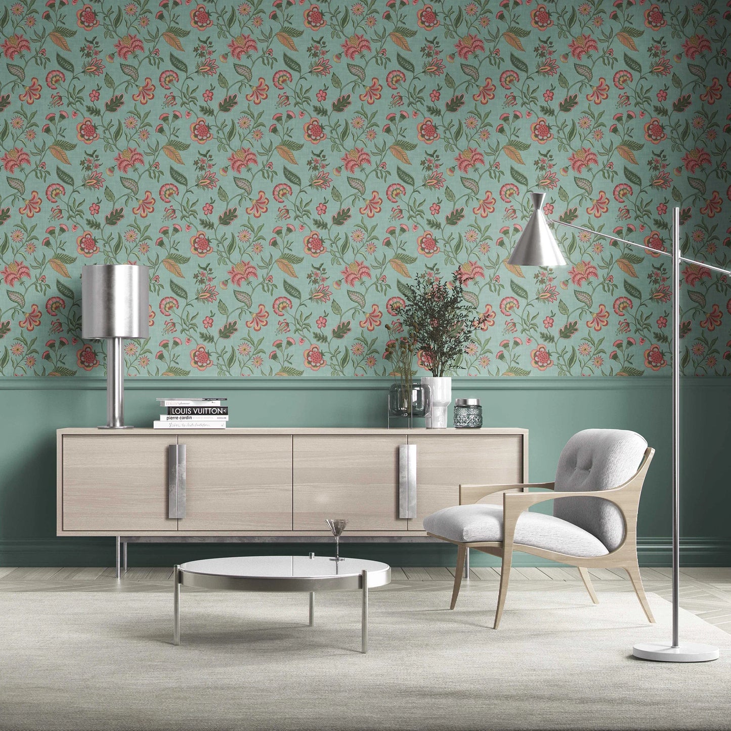 Firdaus Wallpaper - Aqua Bloom