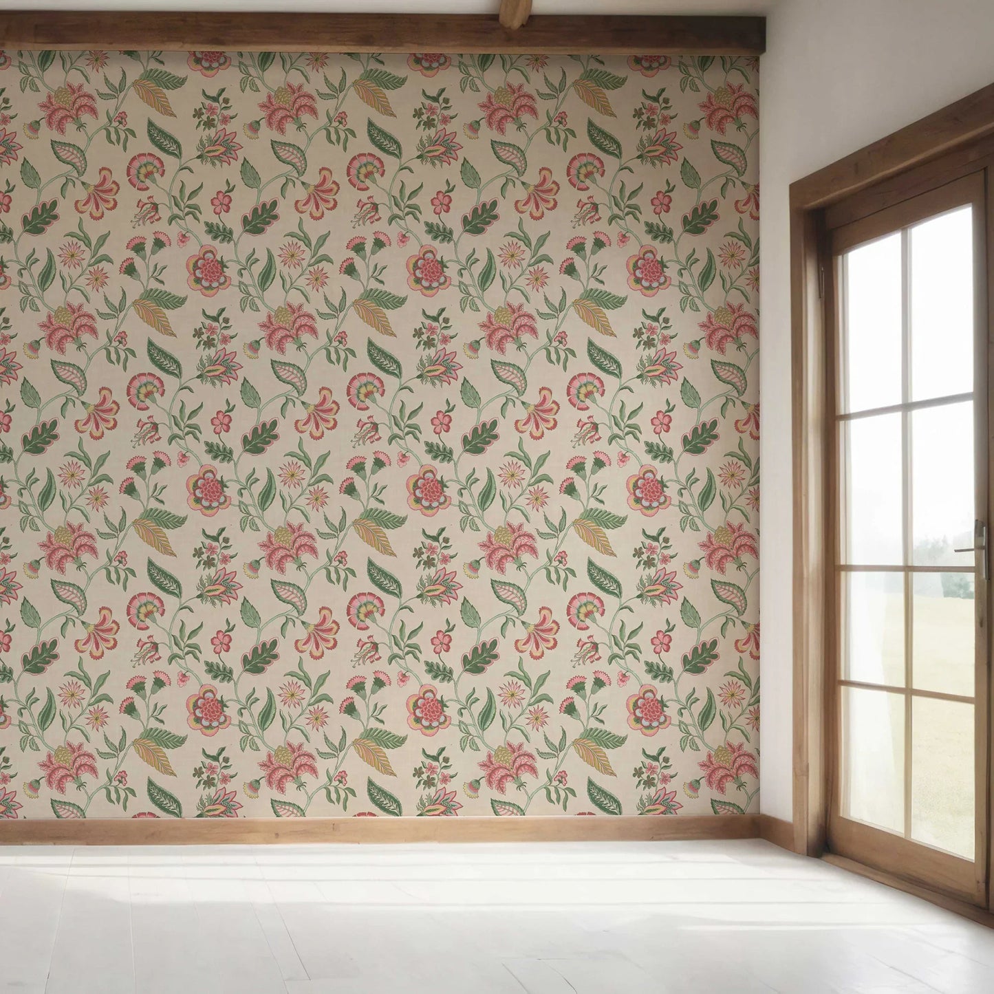 Firdaus Wallpaper - Sandstone Bloom