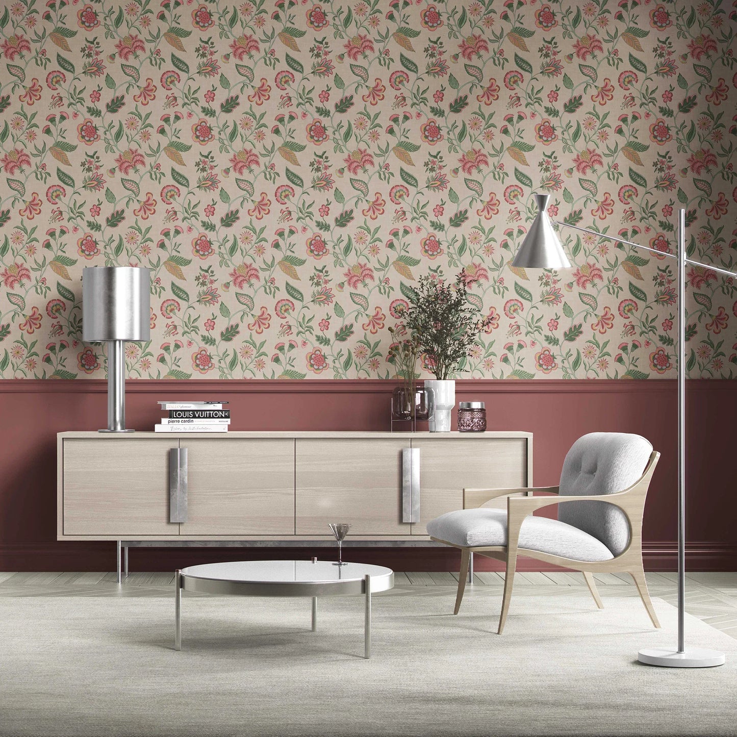 Firdaus Wallpaper - Sandstone Bloom