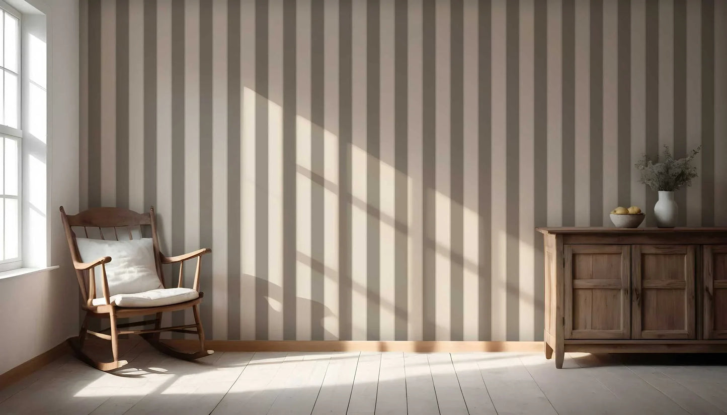 Still Lines Wallpaper - Mocha Mist