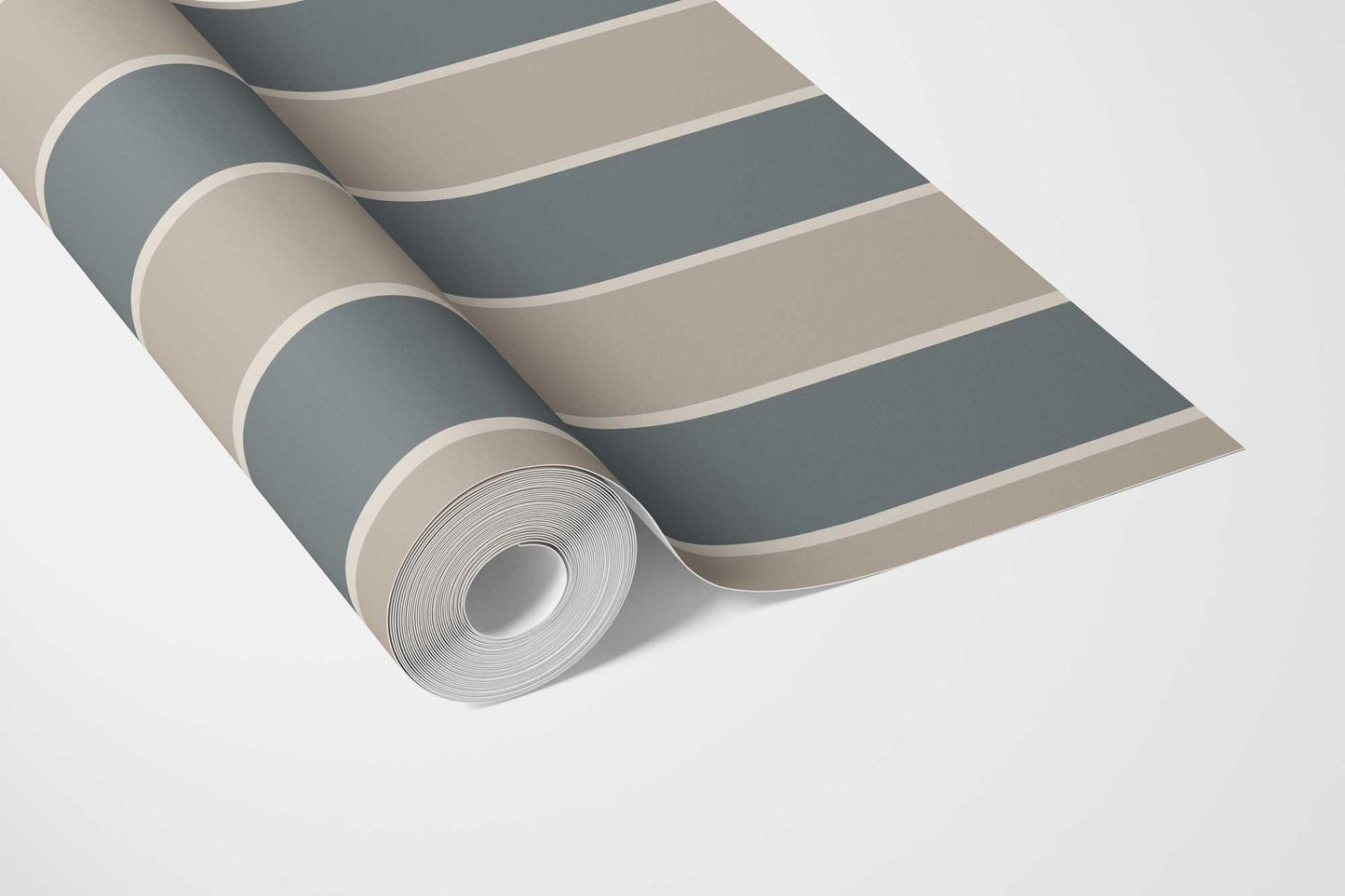 Still Lines Wallpaper - Stone Blue