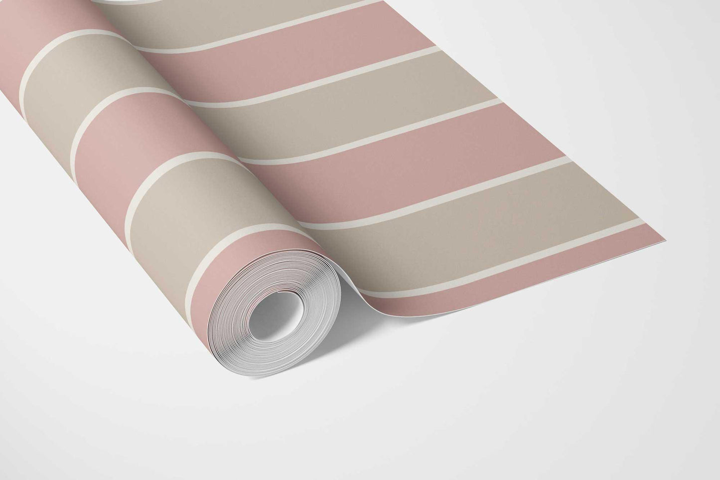 Still Lines Wallpaper - Blush Clay