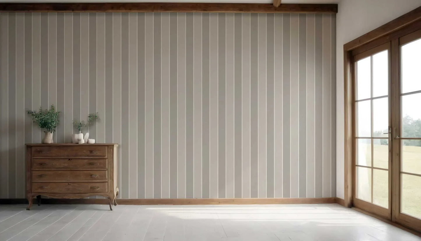 Still Lines Wallpaper - Mink Grey