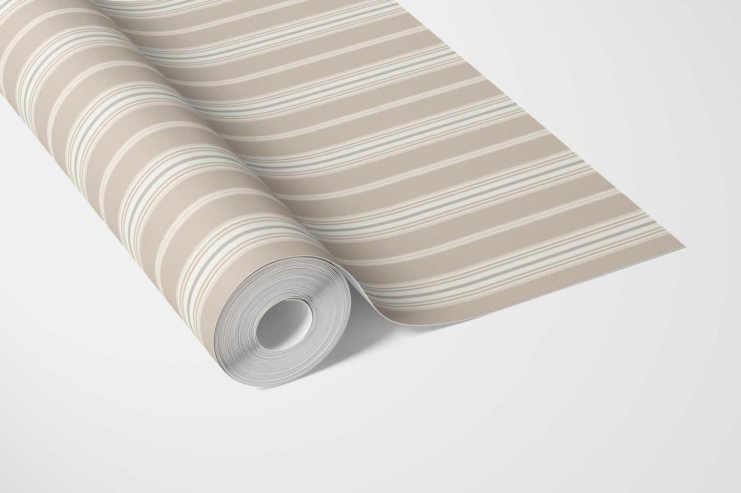Coastal Lines Wallpaper - Biscotti Beige