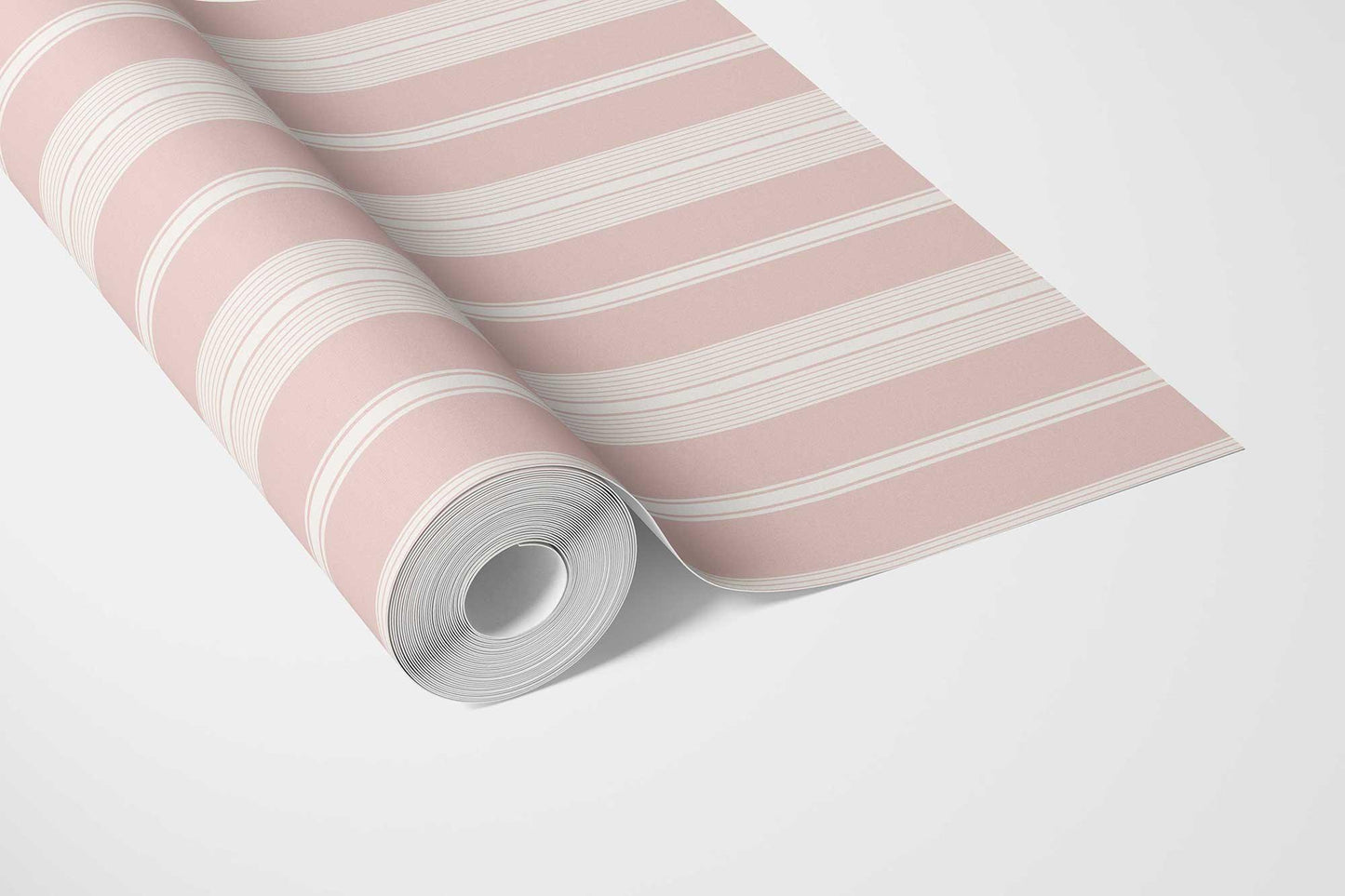 Shoreline Stripes Wallpaper - Blush Shell