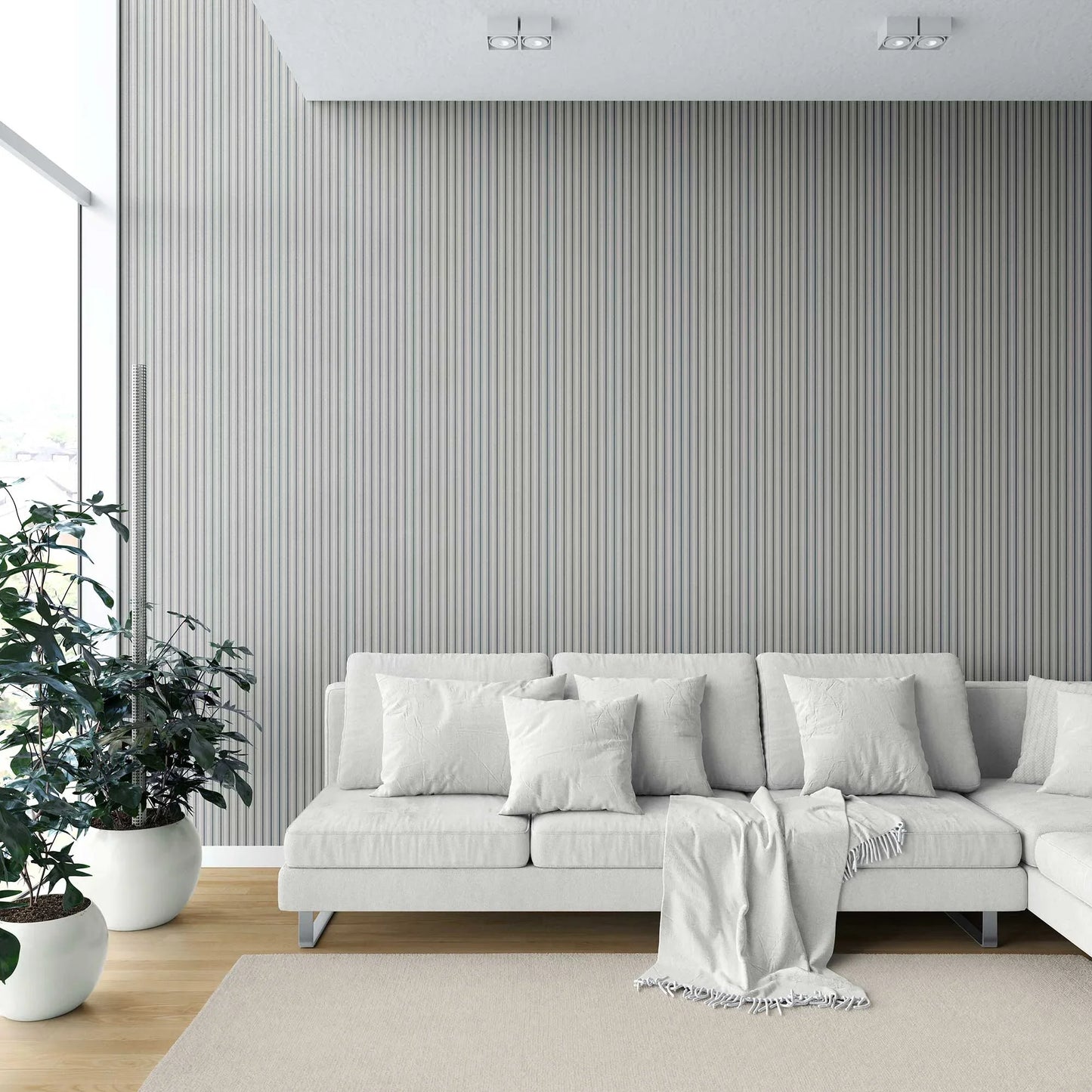 Parallel Play Wallpaper - Ocean Slate