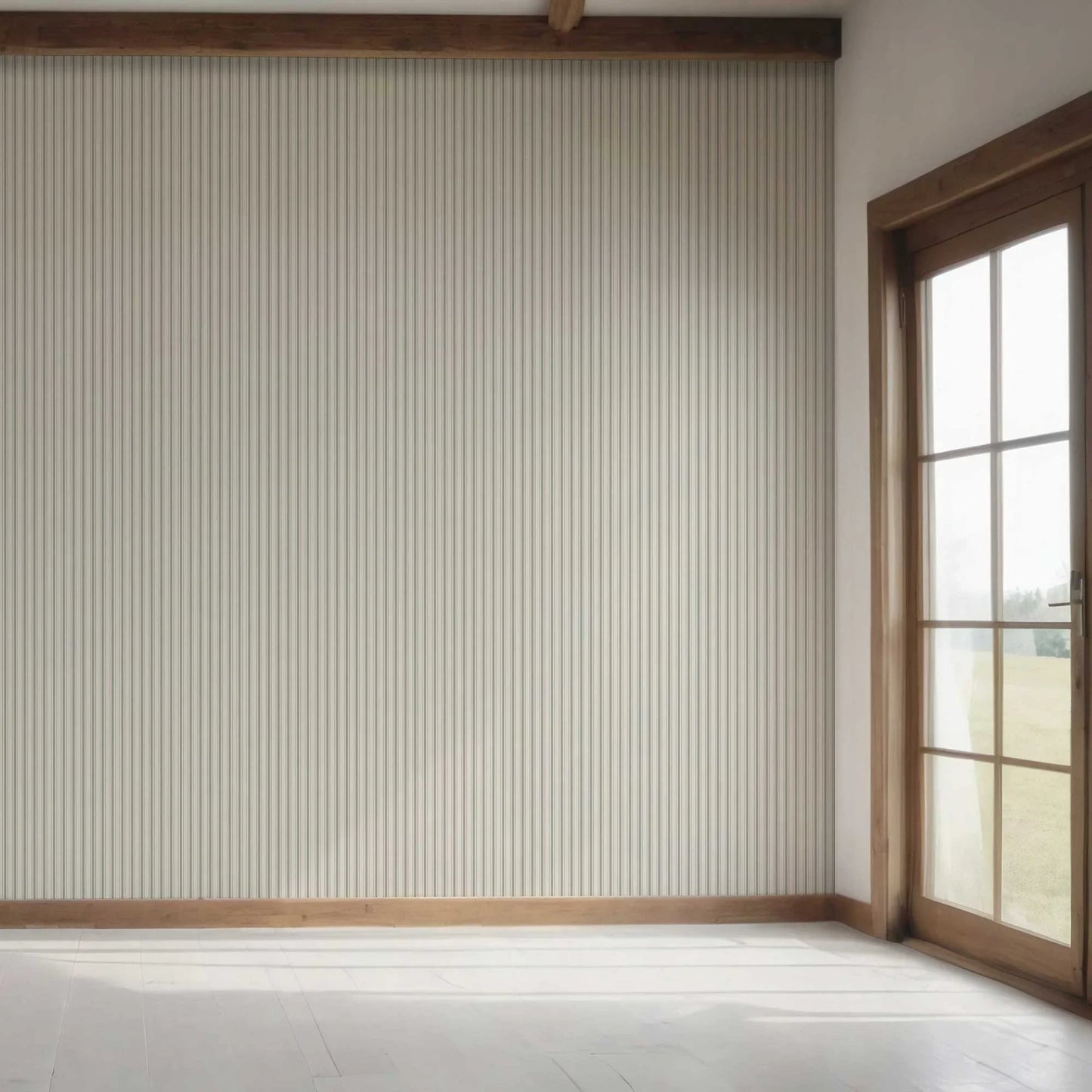 Parallel Play Wallpaper - Oatfield Grey