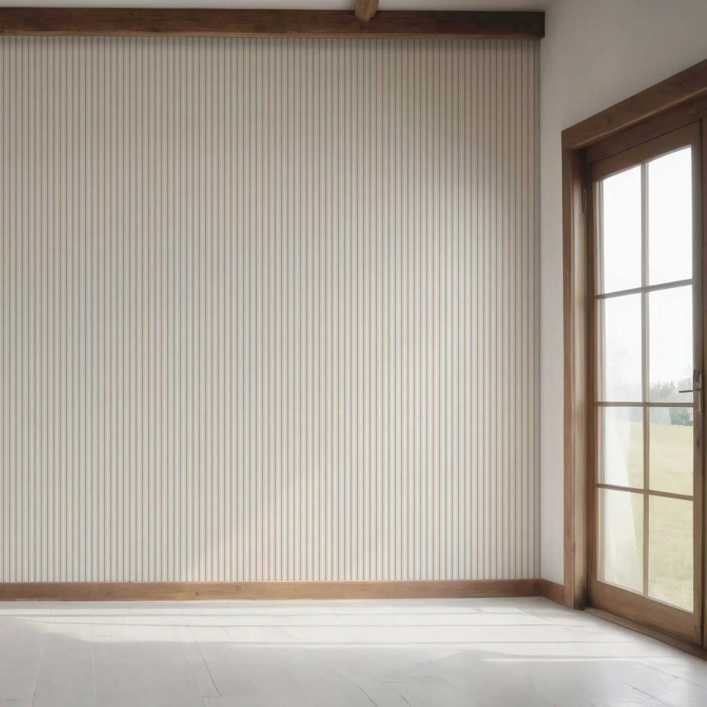 Parallel Play Wallpaper - Biscotti Beige
