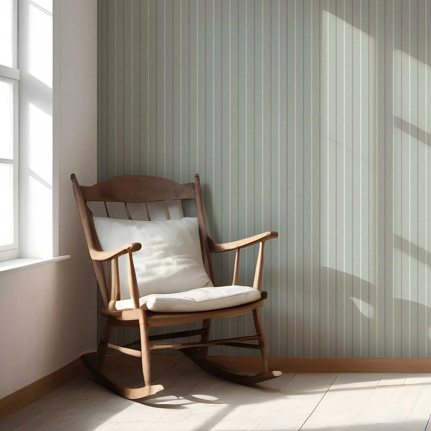 Whisper Lines Wallpaper - Meadow Hush
