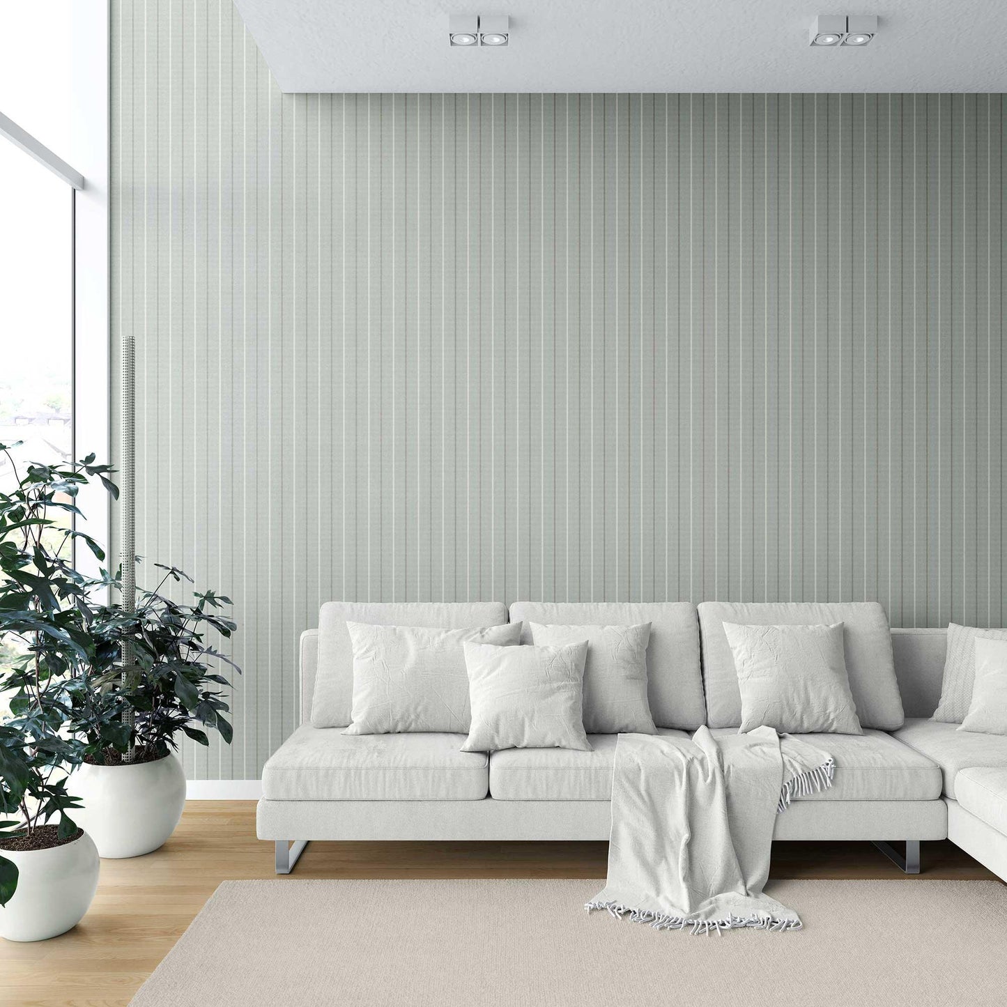 Whisper Lines Wallpaper - Meadow Hush