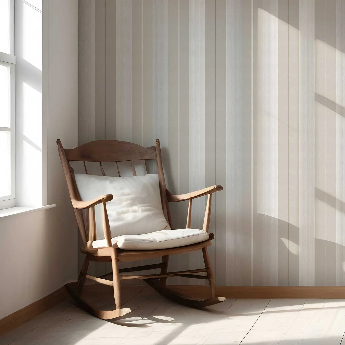 Linear Reverie Wallpaper - Linen Haze