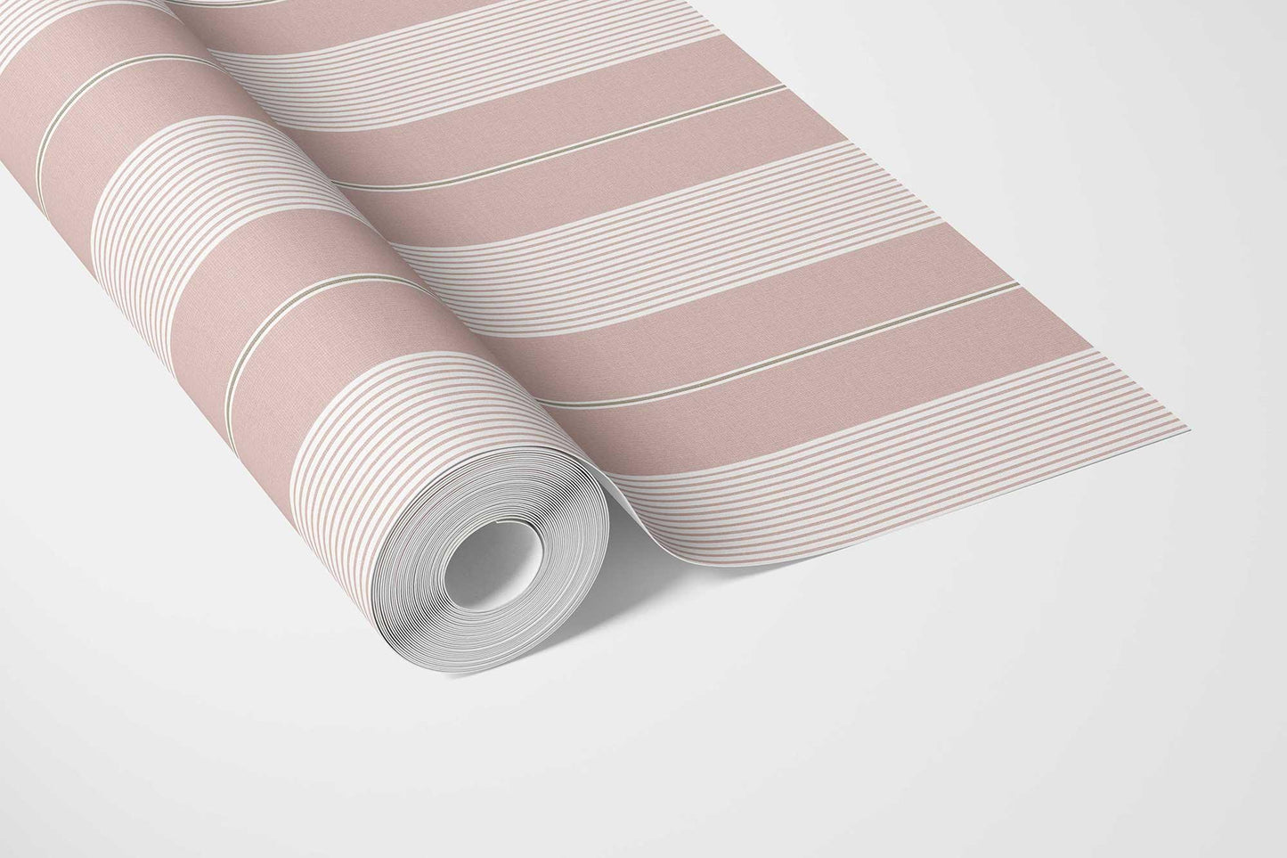 Linear Reverie Wallpaper - Blush Rose