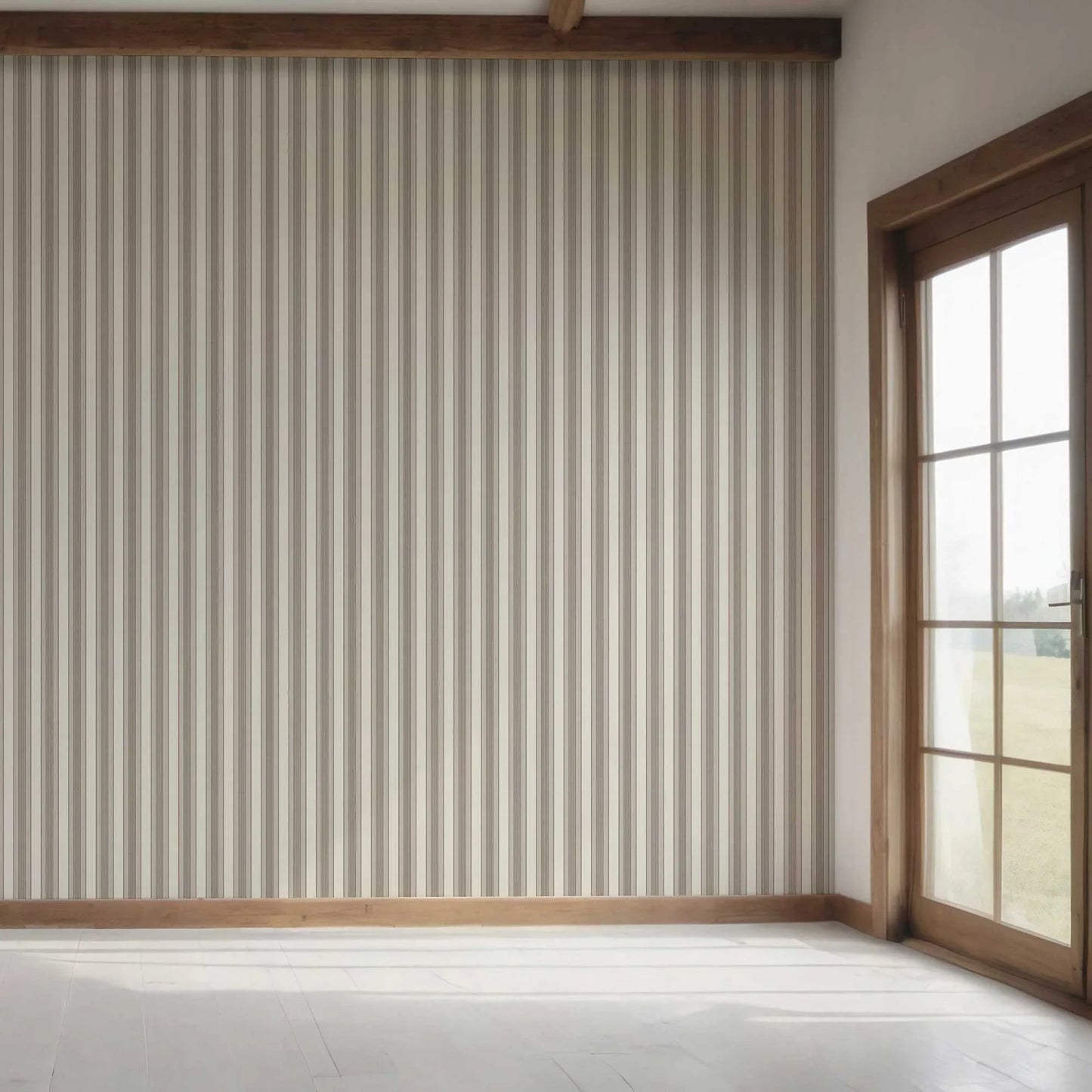 Woven Lines Wallpaper - Almond Clay