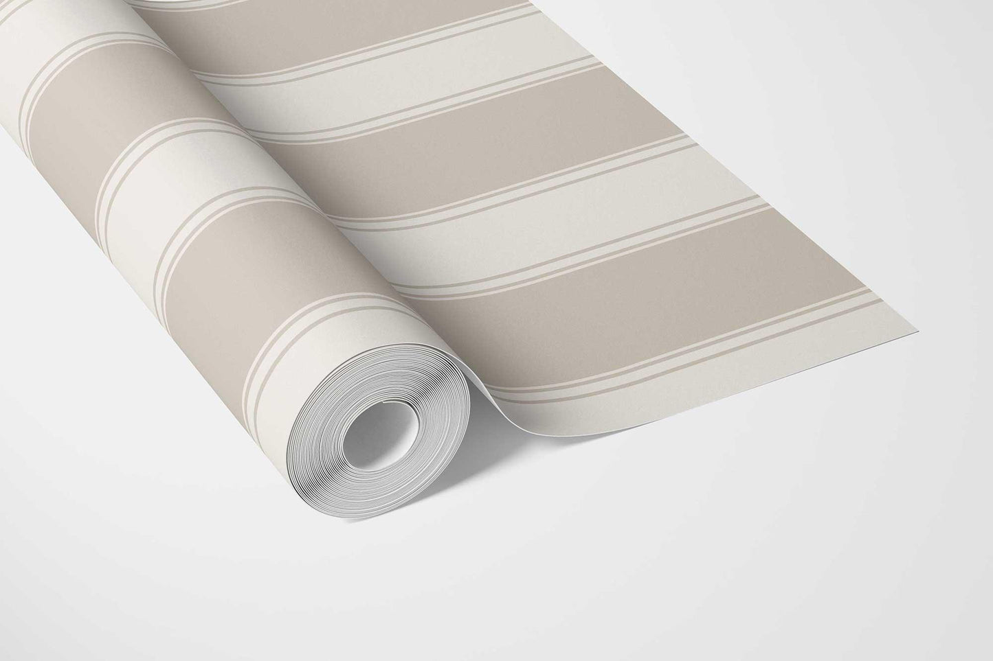 Vertical Verse Wallpaper - Buttercup Beige
