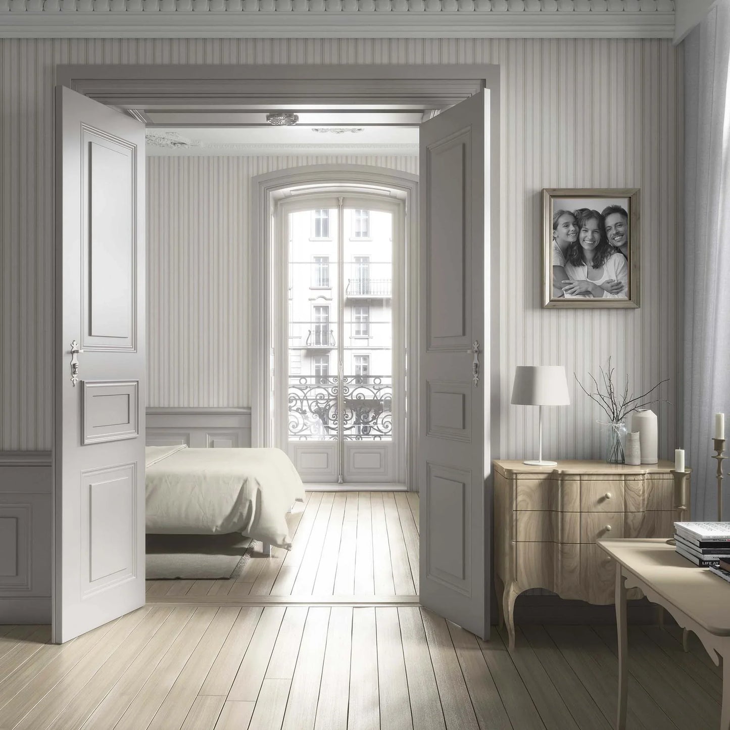 Shadow Stitch Wallpaper - Bare Taupe