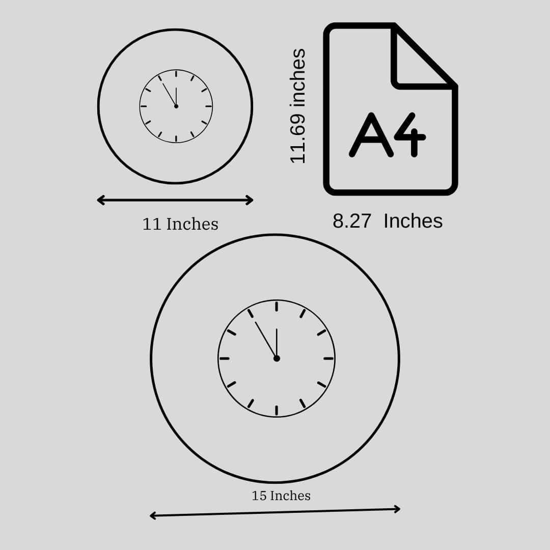 Garden Hour β Teal Sketch Wall Clock