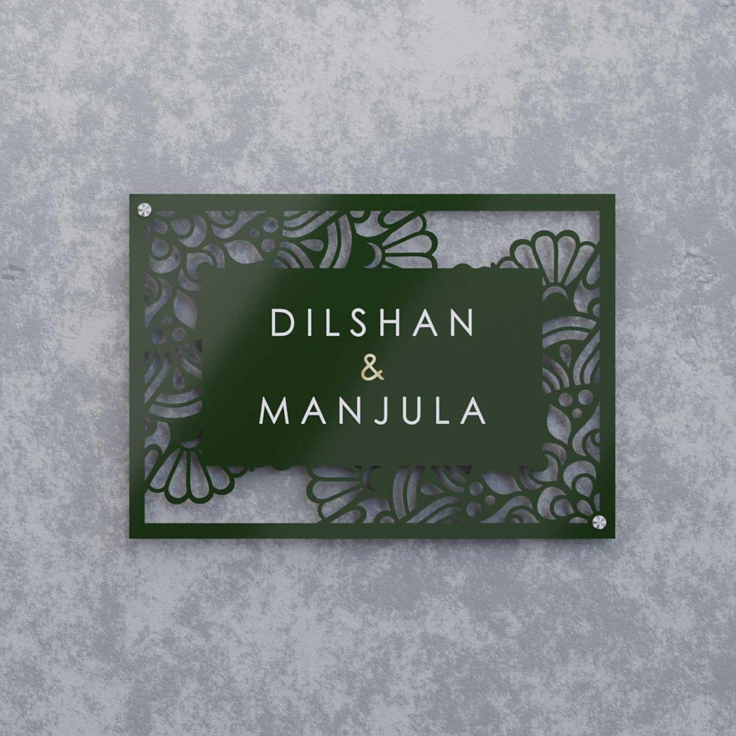 Aafreen - Steel Name Plate - Housenama