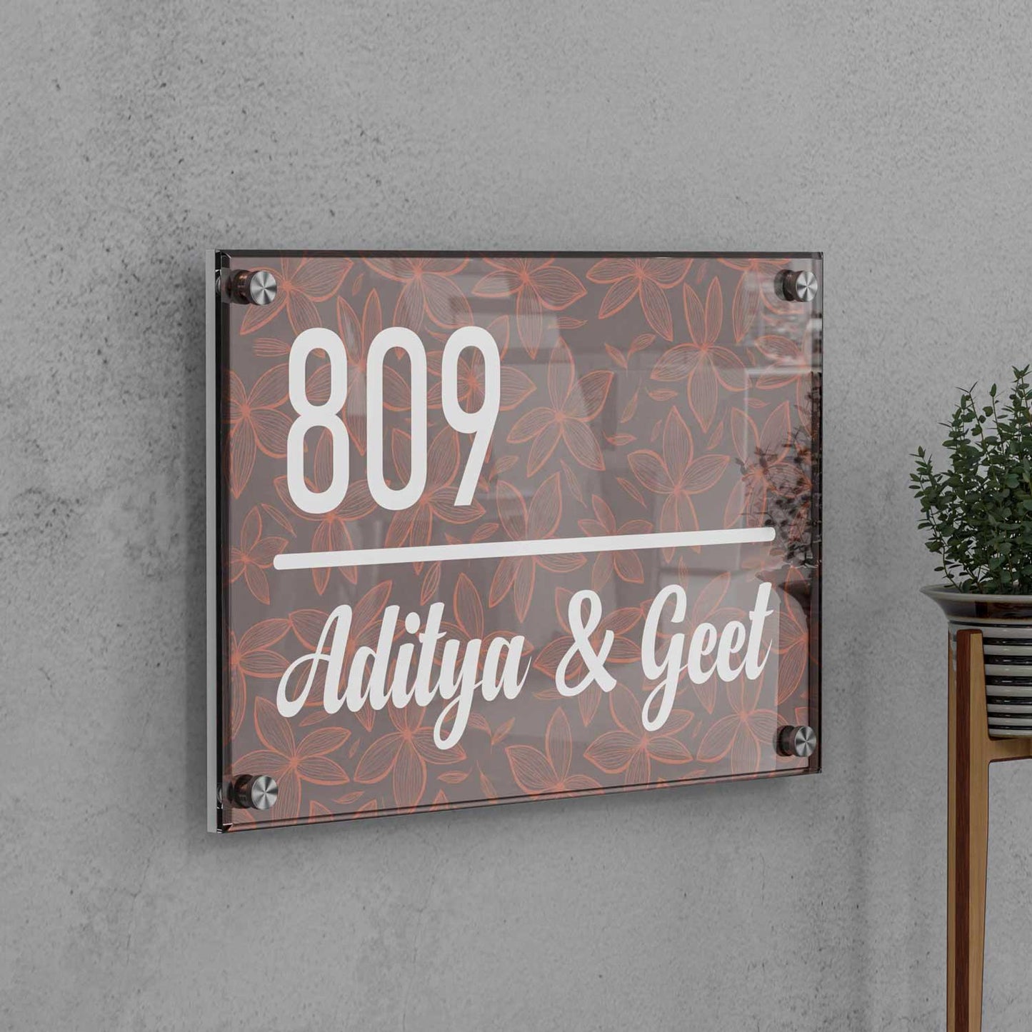 Anise Elegance - Acrylic Name Plate - Housenama