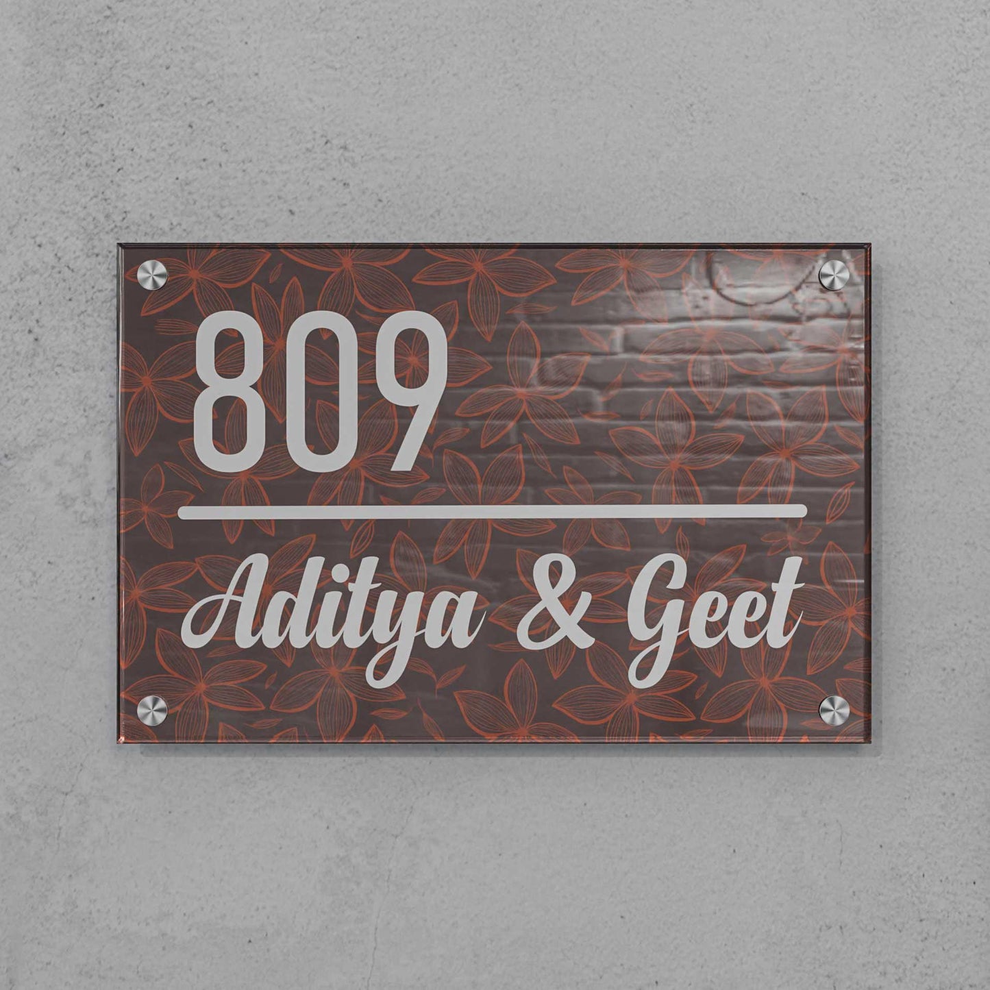 Anise Elegance - Acrylic Name Plate - Housenama