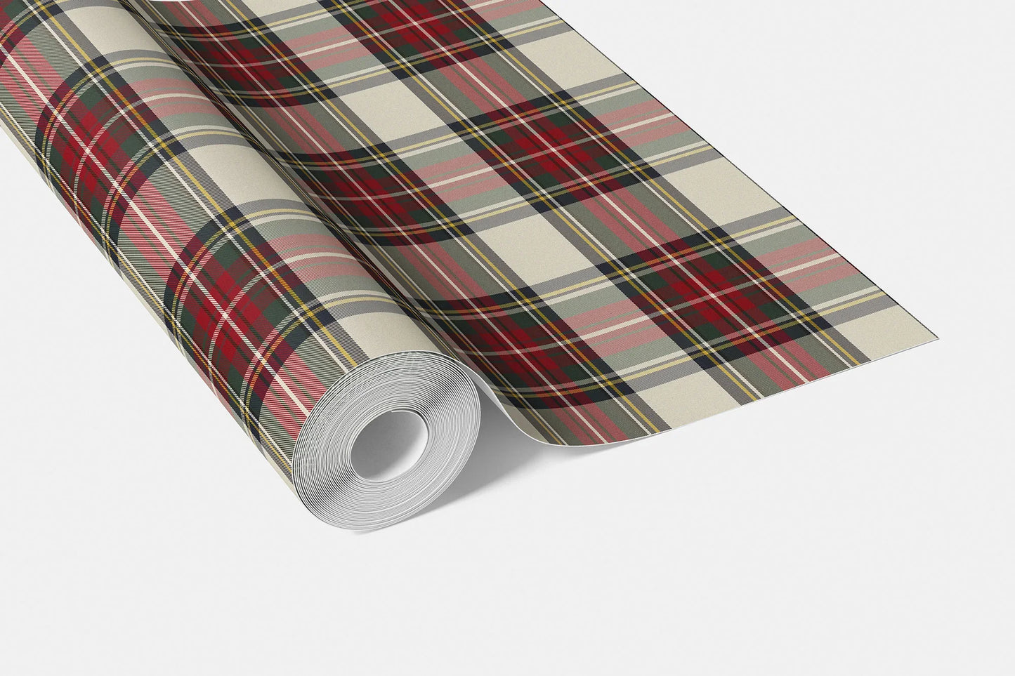 Ashbury Cross Wallpaper - Parchment Check