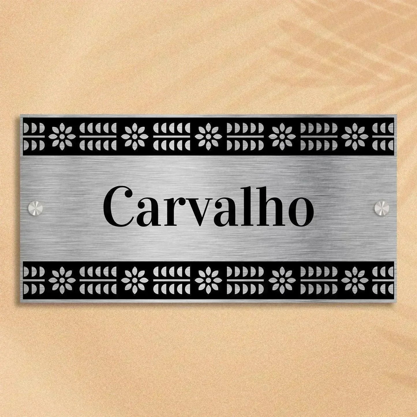Baghban (Lippan) - Stainless Steel Name Plate